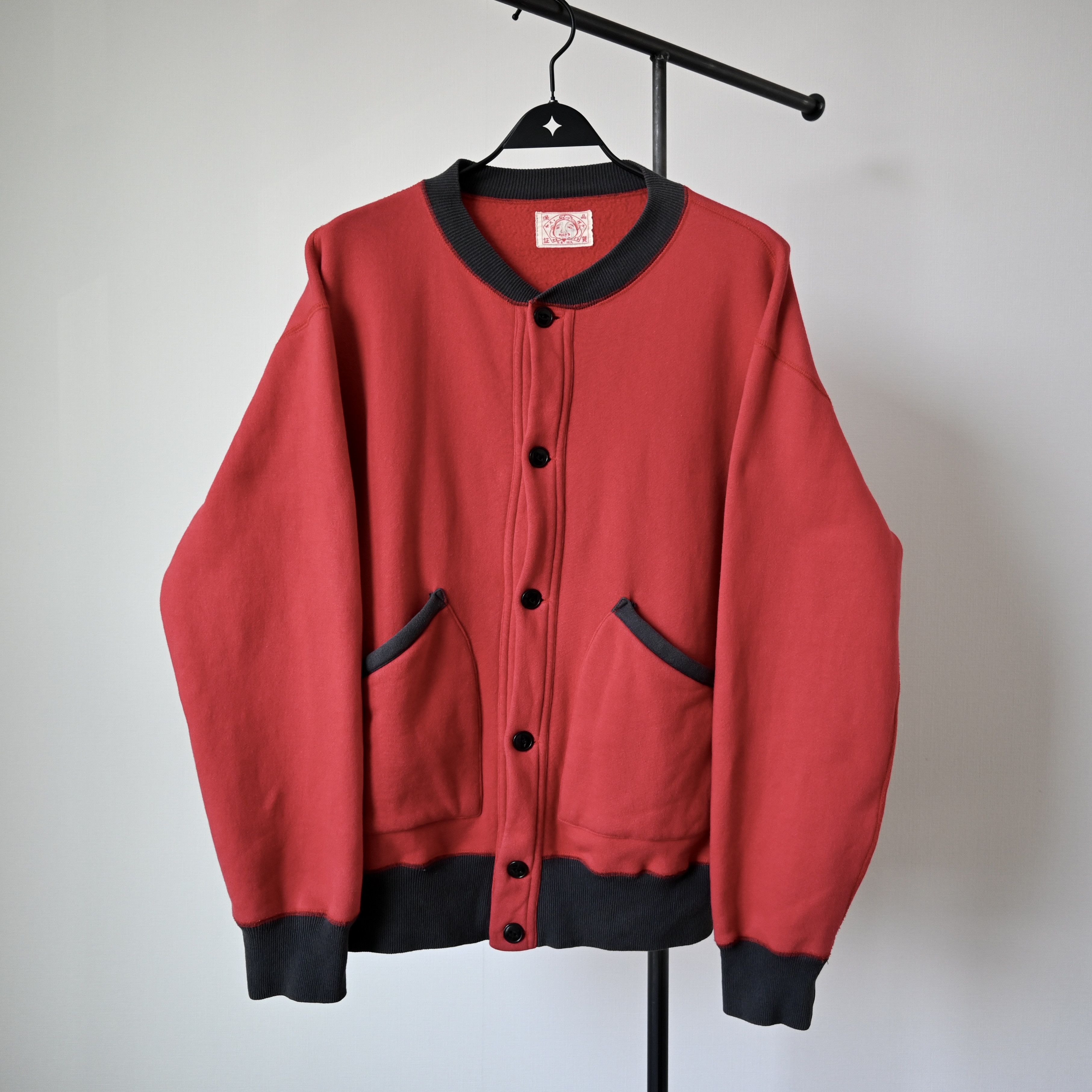 Evisu VTG 2000s EVISU button up sweatshirt red x sumikuro gray Size US L / EU 52-54 / 3 - 2 Thumbnail