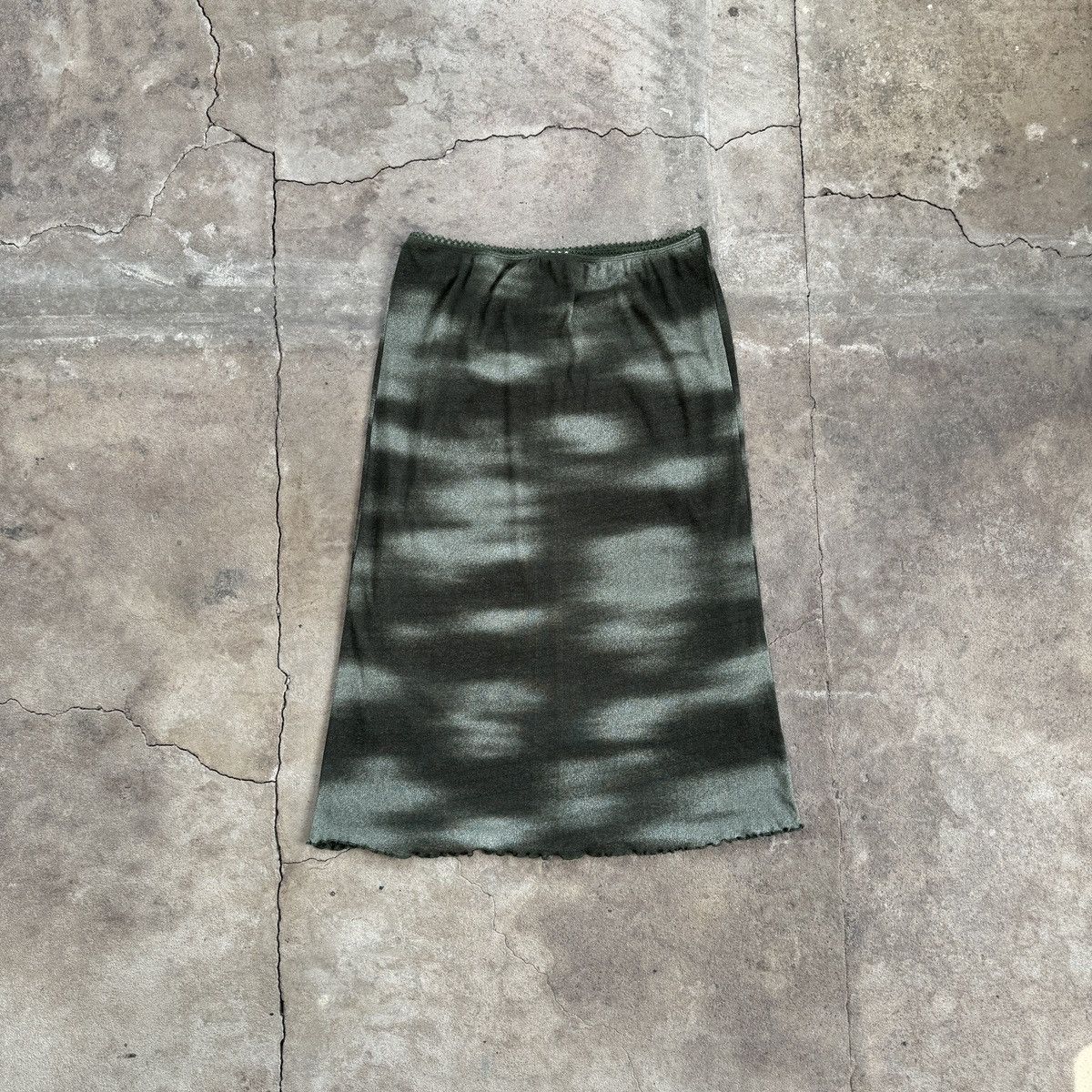 Japanese Brand × Vintage Vintage Japanese X-Mail Printed Mesh Skirt Size 26" / US 2 / IT 38 - 3 Thumbnail