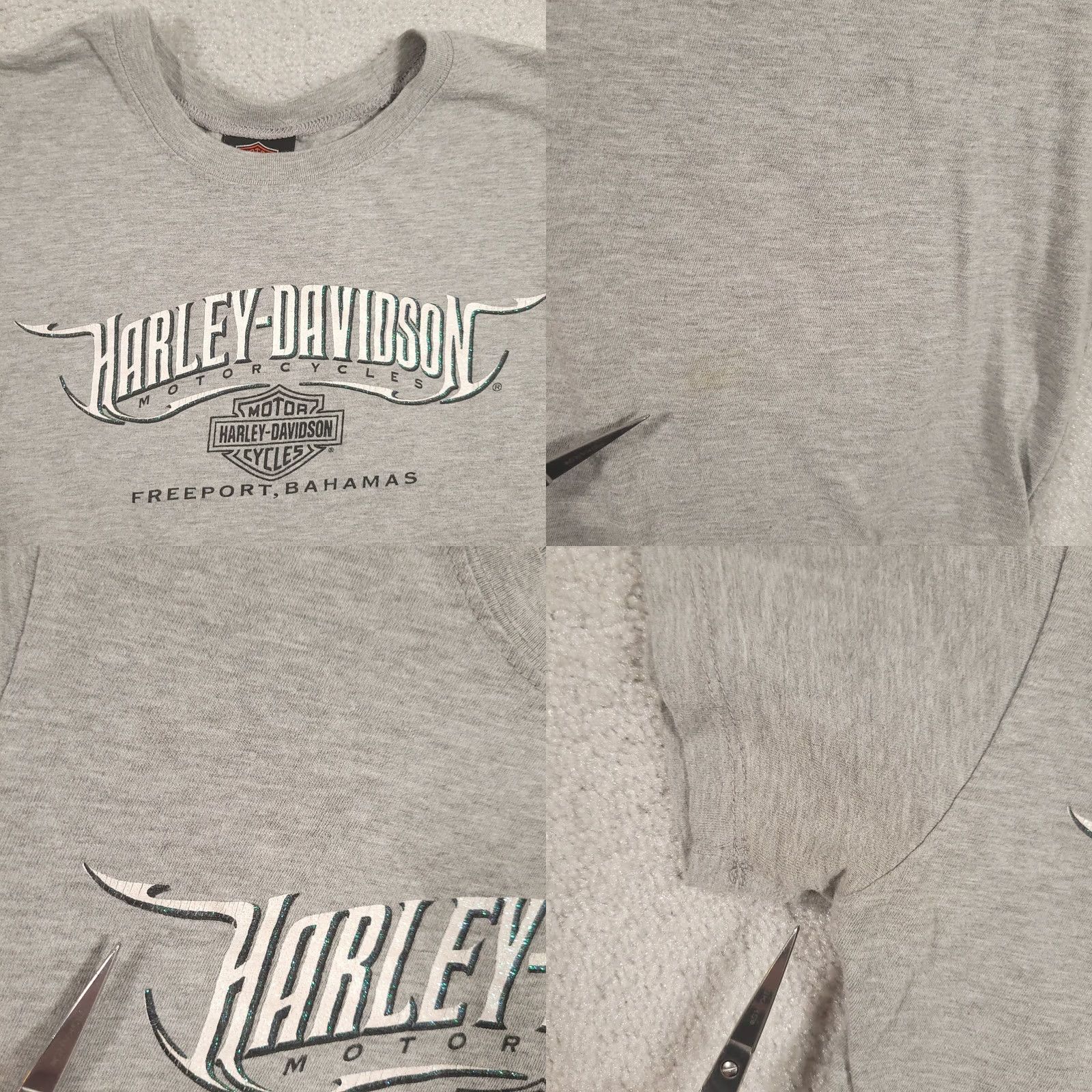 Harley Davidson Harley-Davidson Shirt Womens M Motorcycle Gray Short Sleeve Size M / US 6-8 / IT 42-44 - 8 Thumbnail