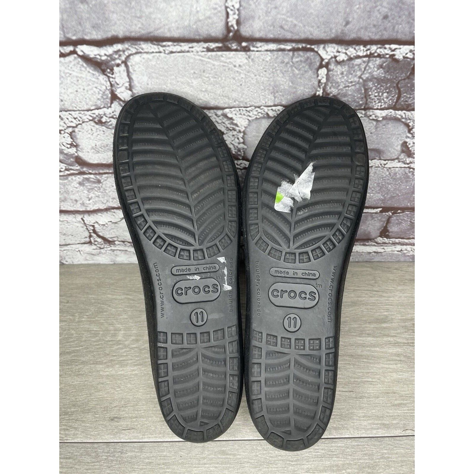 Crocs Crocs Black Rubber Slip On Lightweight Ballet Flats Shoes Wo Size US 11 / IT 41 - 10 Thumbnail