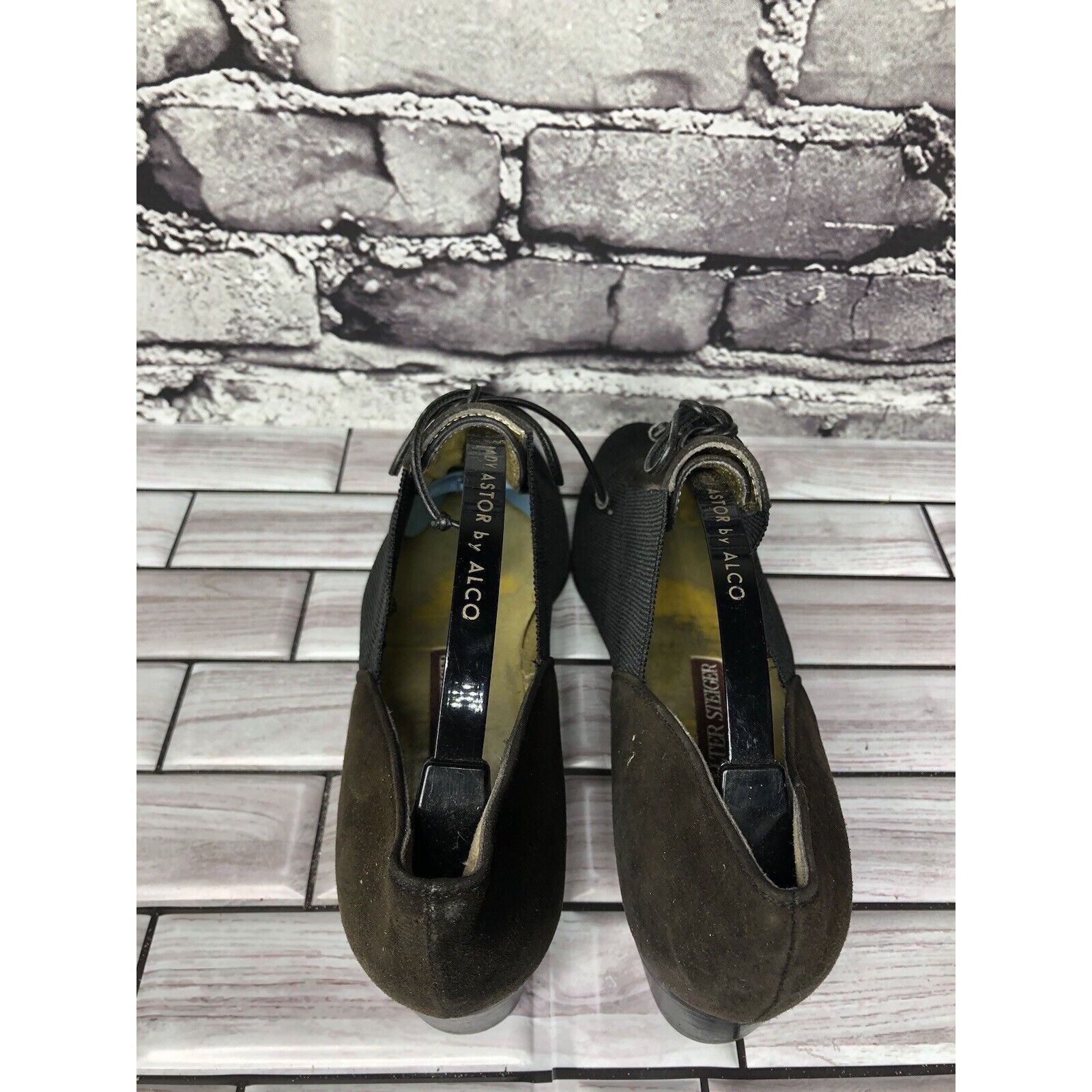 Walter Steiger Walter Steiger Black Suede Leather Lace Up Low Heel Oxfords Size US 5.5 / IT 35.5 - 16 Thumbnail