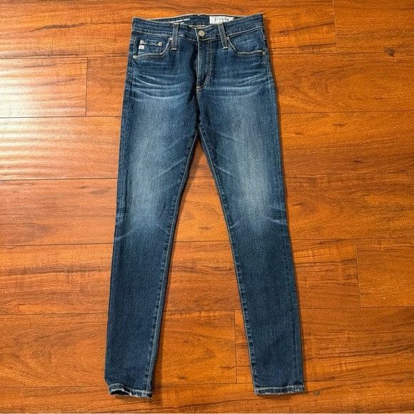 AG Adriano Goldschmied AG Adriano Goldschmied Dark Blue The Farrah Skinny Jeans 26 Size 26" / US 2 / IT 38 - 2 Thumbnail