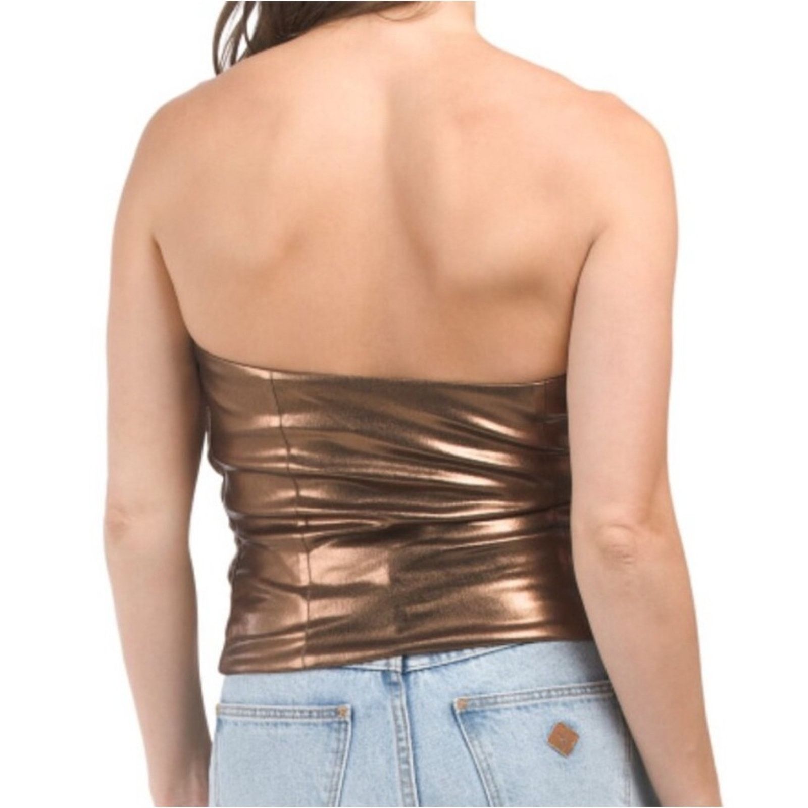 Zara Nwt-Zara-Metallic Corset Top-M Size M / US 6-8 / IT 42-44 - 3 Thumbnail