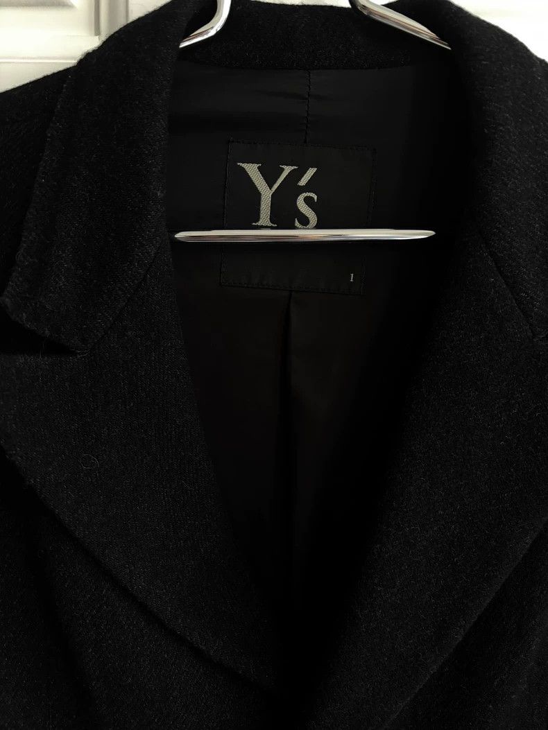 Yohji Yamamoto Y's Black Wool Long Coat