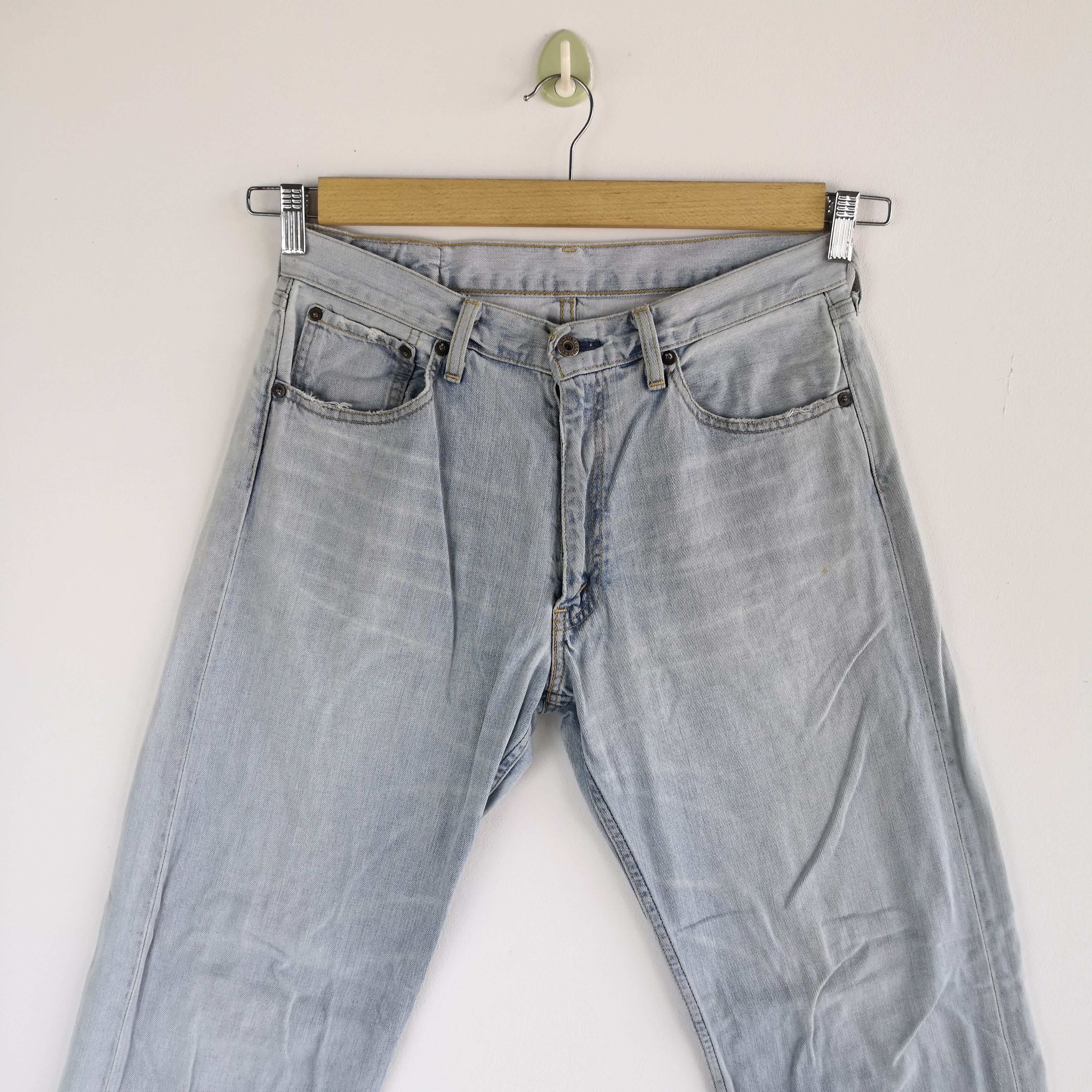 Jean Vintage Levi's 503 Jeans Light Washed Faded Denim Size US 30 / EU 46 - 3 Thumbnail