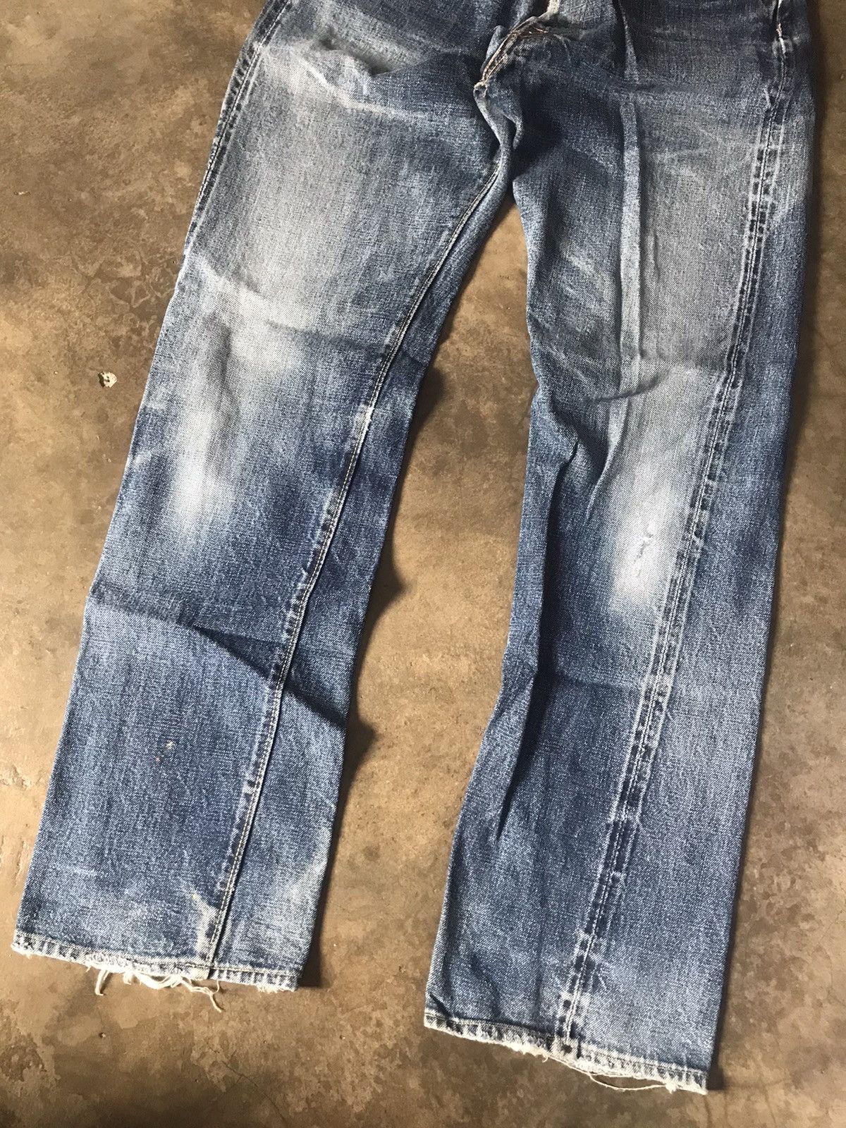 Denime DENIME - Vintage Look Straight Leg Denim Jeans Size US 26 / EU 42 - 3 Thumbnail