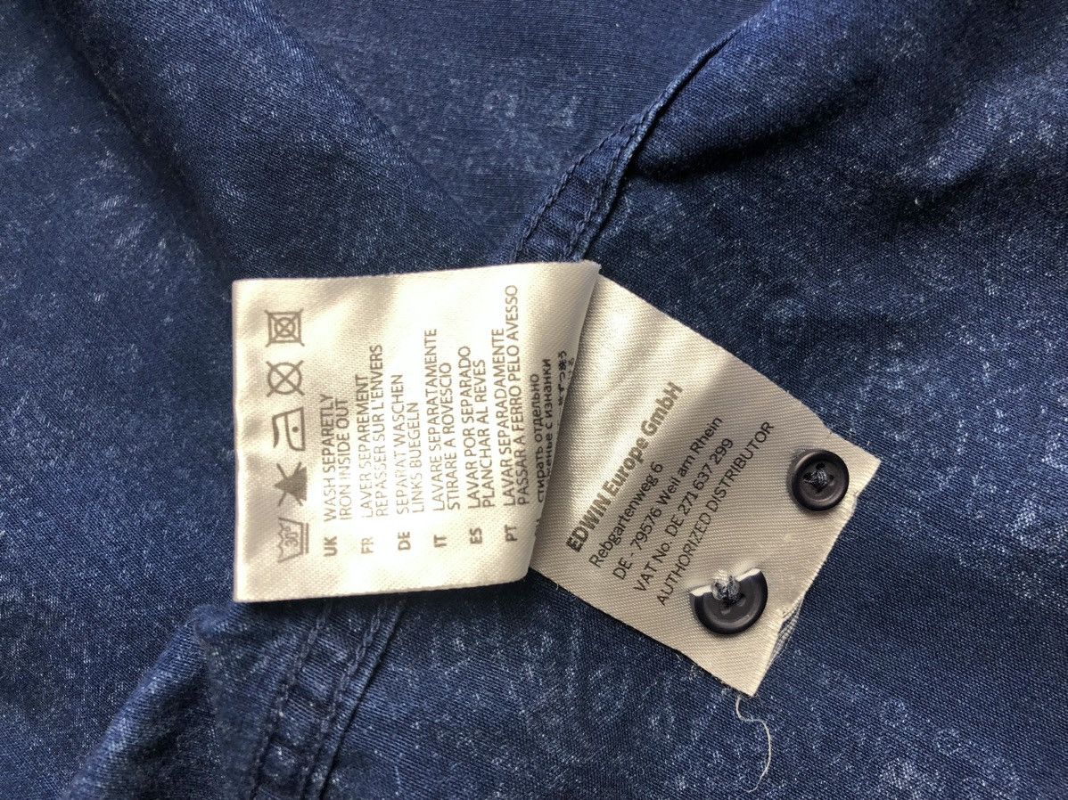 Edwin × Japanese Brand Edwin dark indigo bandana standard shirt Size US S / EU 44-46 / 1 - 9 Thumbnail