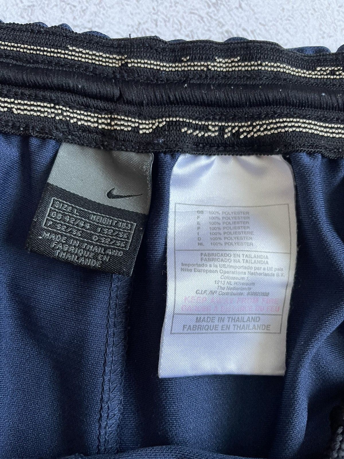 Nike Nike Shorts Mini Swoosh Y2K Blue Vintage Size L Size US 35 - 4 Thumbnail