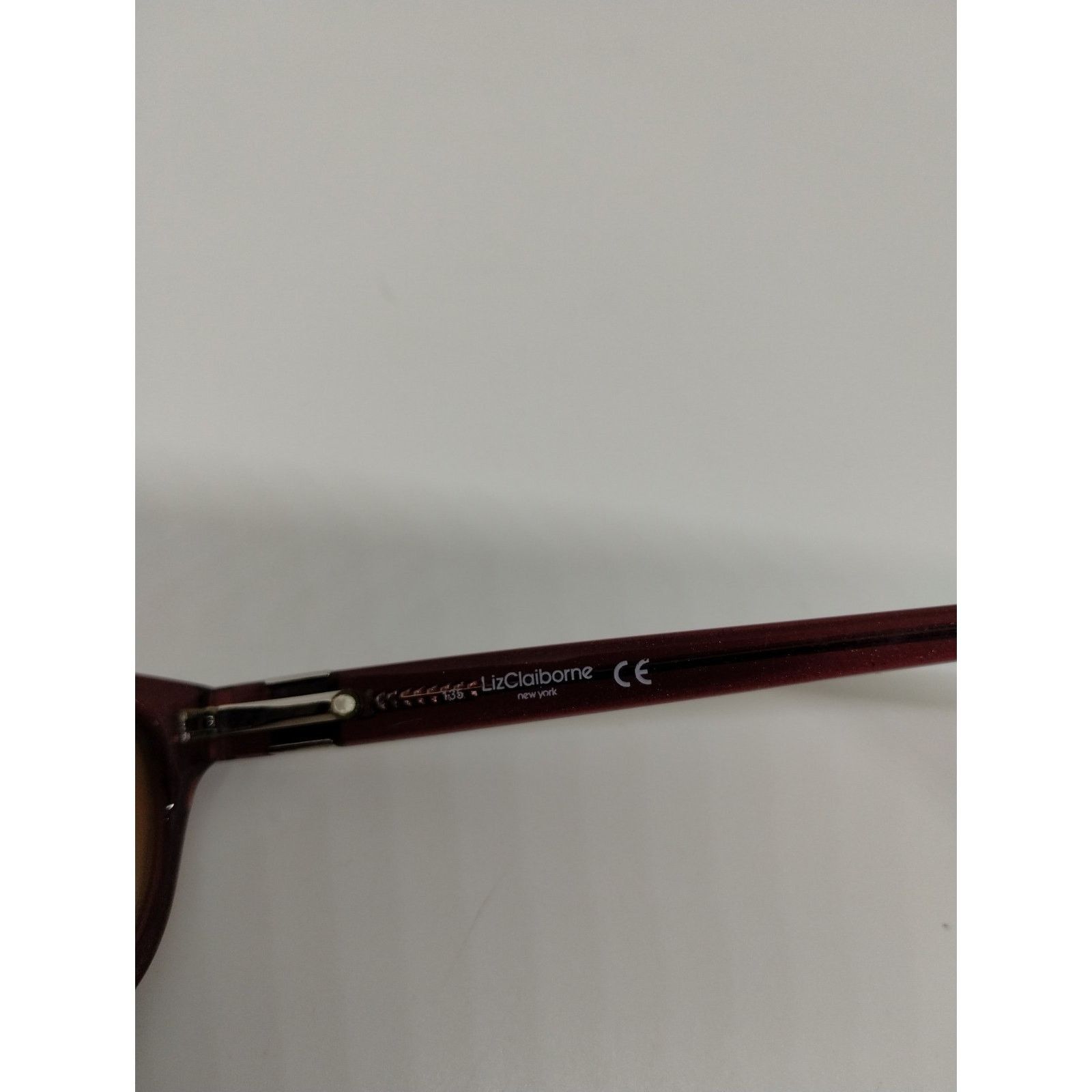 Liz Claiborne Liz Claiborne Eyeglass Frames L389 OJPS Sparkly Amber Brown Size ONE SIZE - 7 Thumbnail