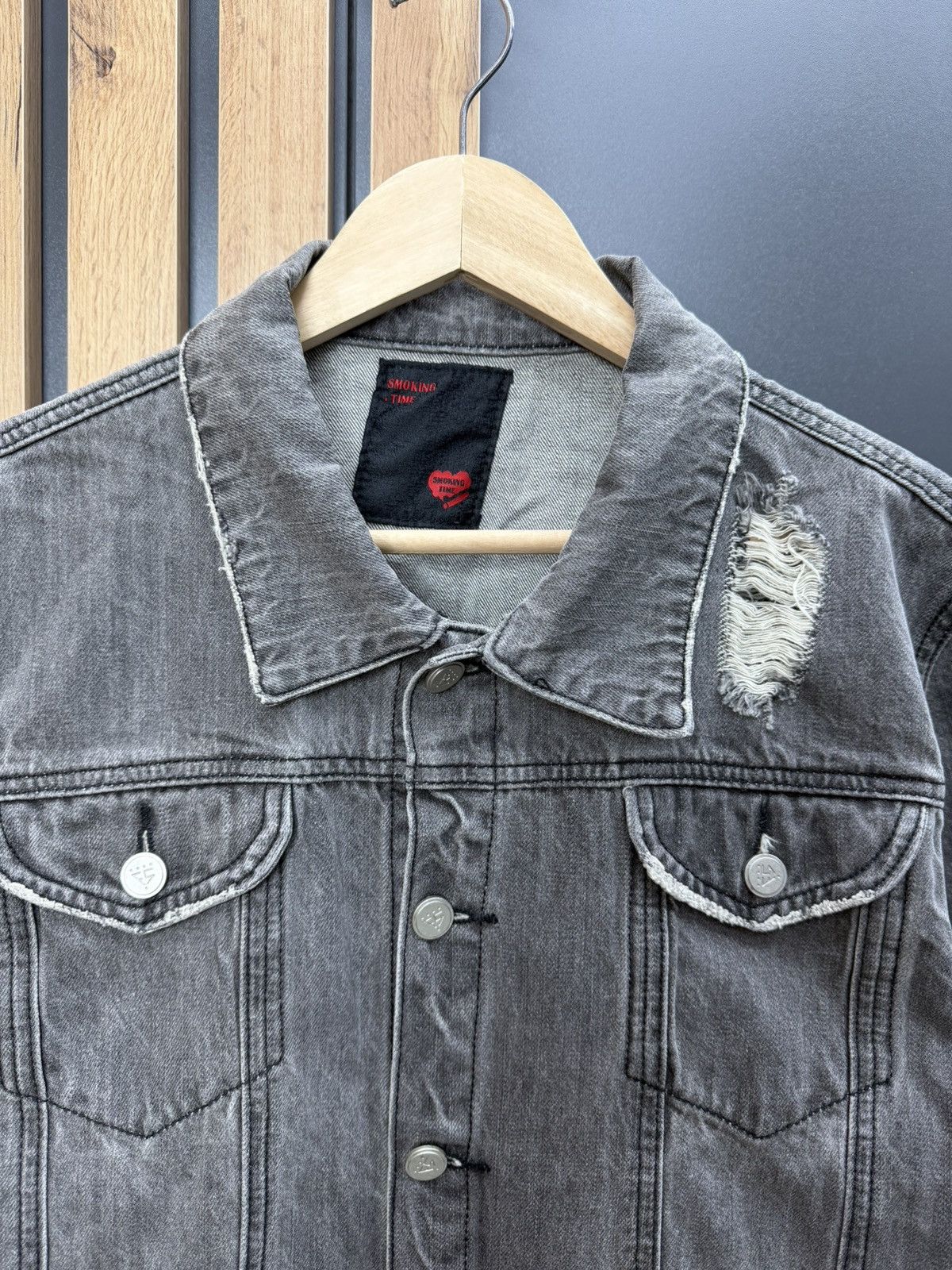 Other Smoking Time Snake Graphic Denim Jacket Size US M / EU 48-50 / 2 - 3 Thumbnail