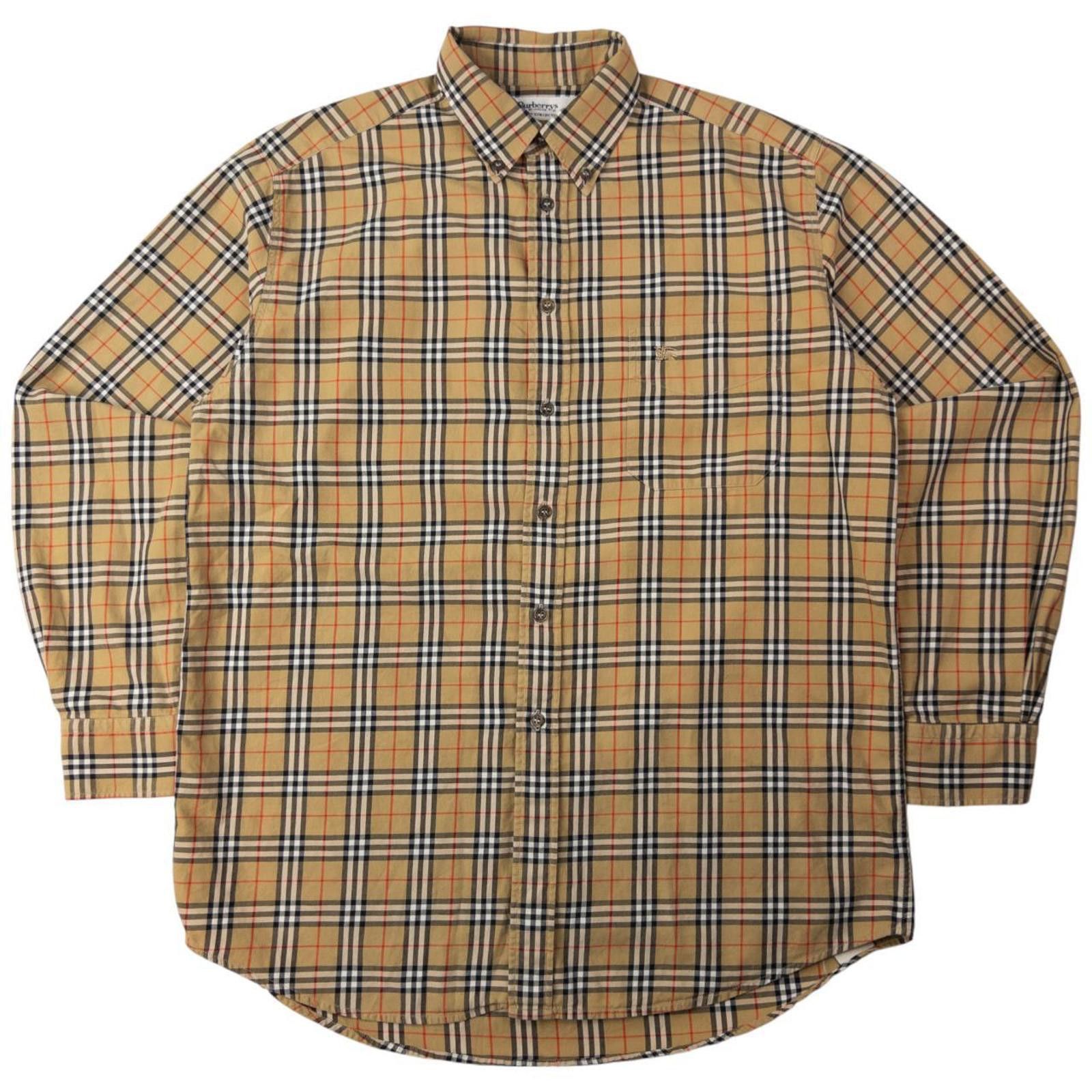 Burberry Vintage Burberry Nova Check Long Sleeve Shirt Size M Size US M / EU 48-50 / 2 - 1 Thumbnail