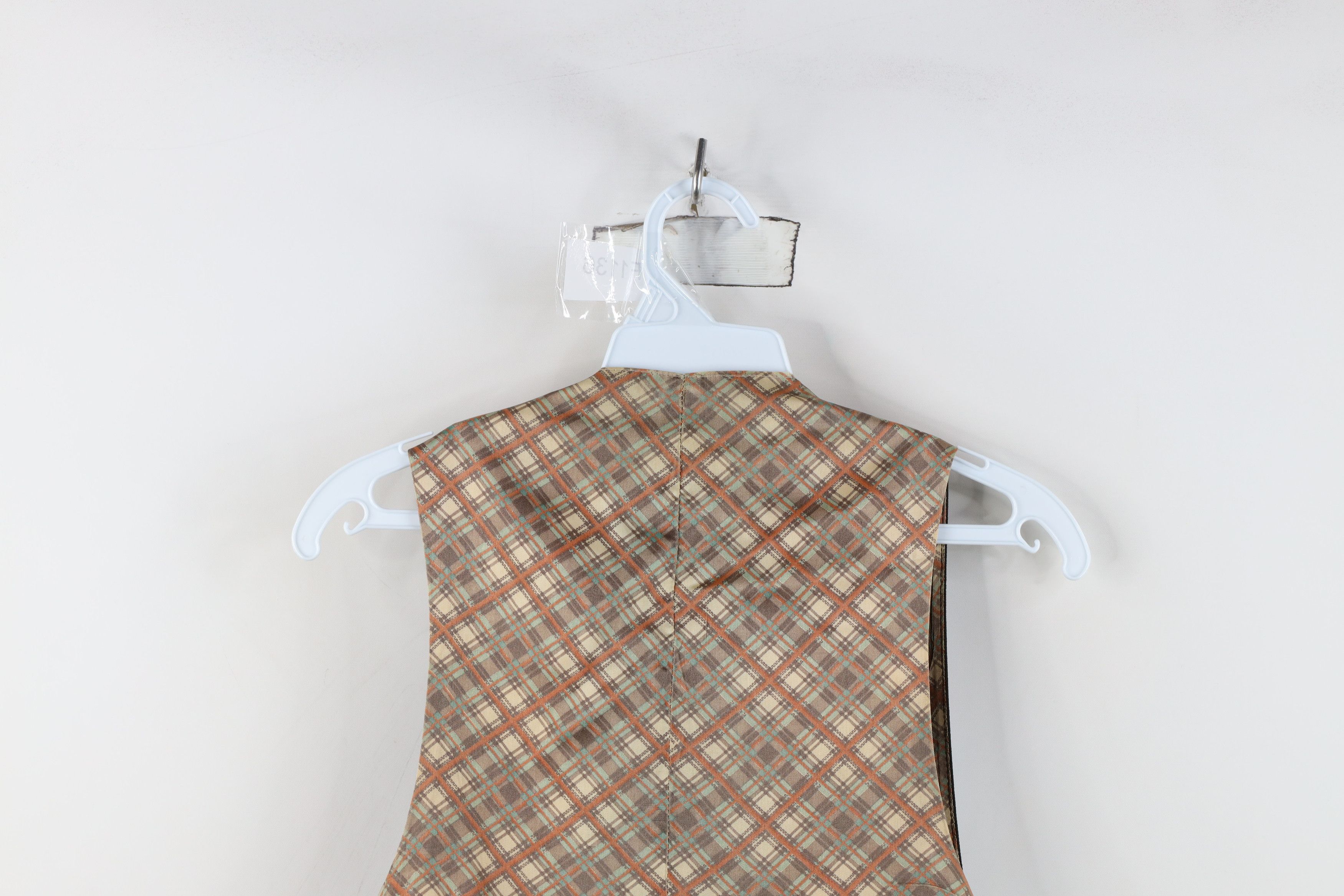 Vintage Vintage 50s 60s Rockabilly Wool Silk Suit Vest Jacket Brown Size US L / EU 52-54 / 3 - 14 Thumbnail