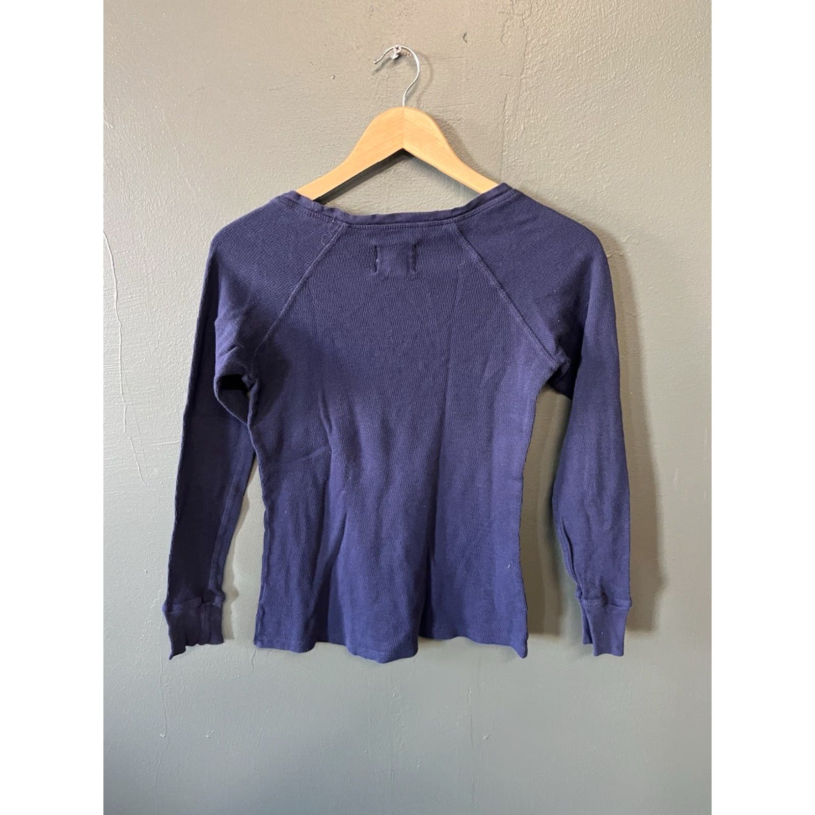 Quiksilver Y2K Quiksilver Womens Blue Long Sleeve Thermal T-shirt Size Small Size S / US 4 / IT 40 - 2 Thumbnail