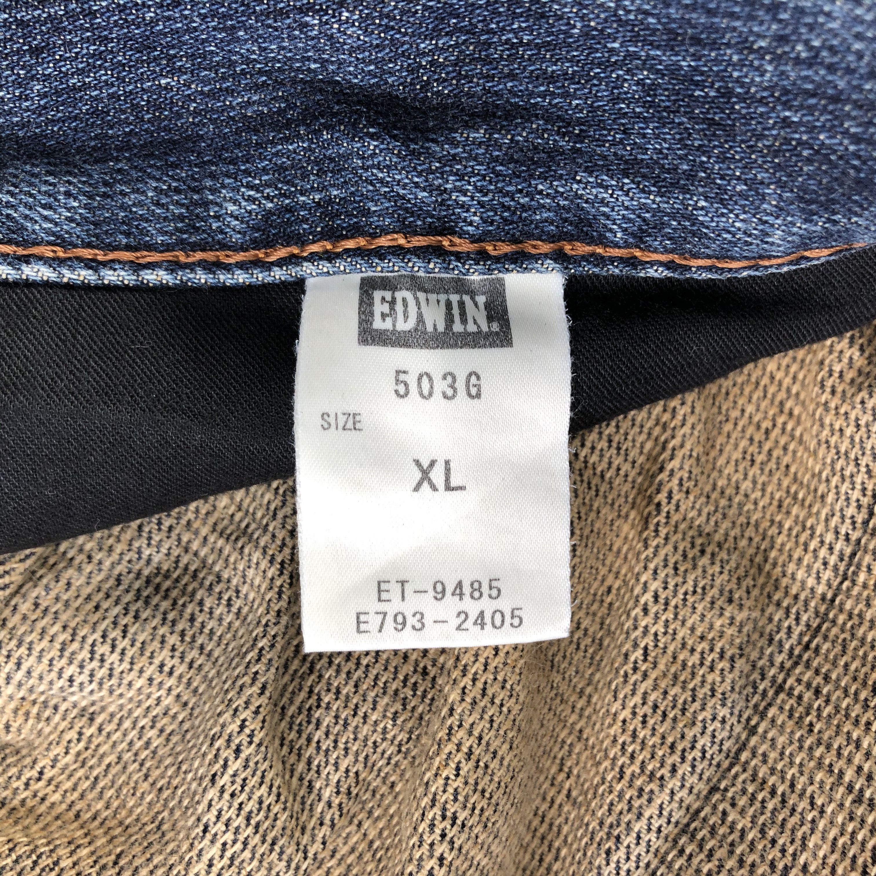 Edwin Edwin 503 Jeans Faded Blue Denim KJ1708 Size US 36 / EU 52 - 10 Thumbnail