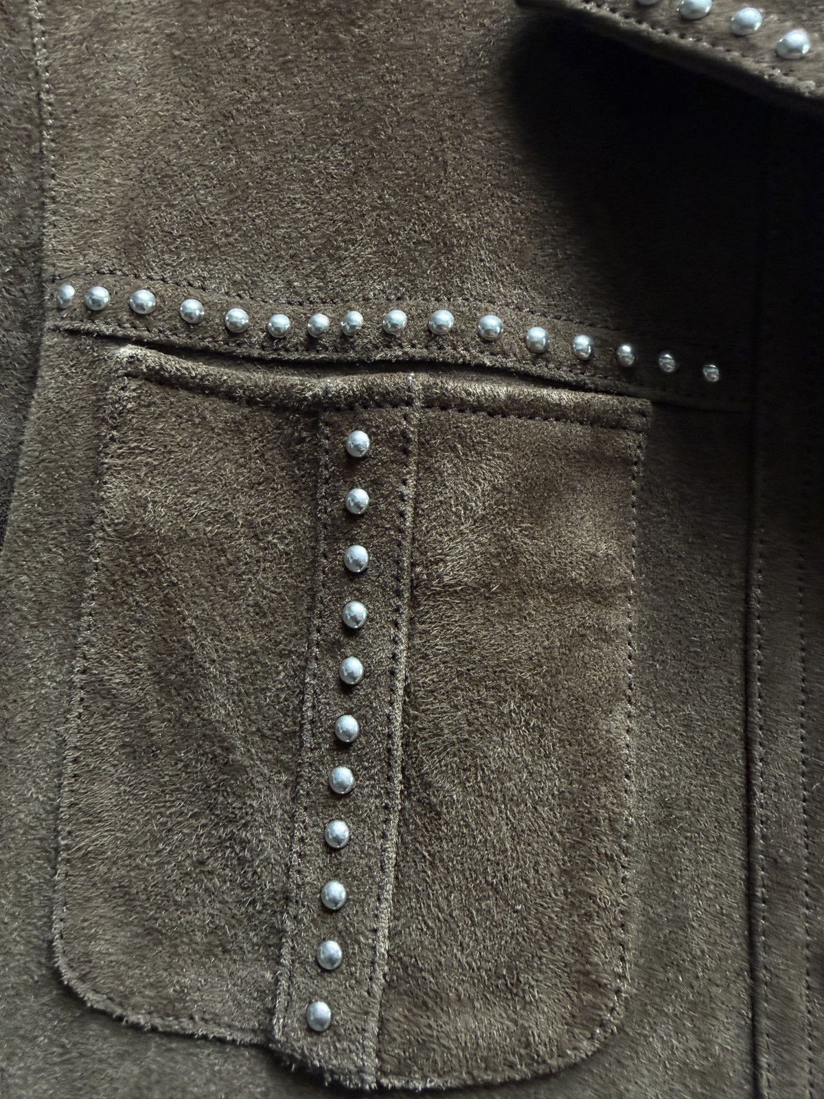 Saint Laurent Paris Saint Laurent Paris SS16 Suede Studded Western Jacket Size US M / EU 48-50 / 2 - 3 Thumbnail