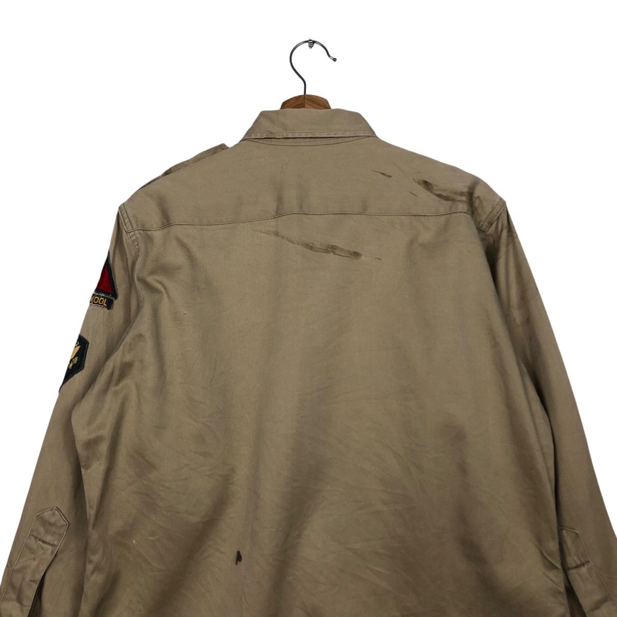 Japanese Brand × Vintage 📌Vintage Military Shirt Jacket Patches Worker Air Force Size US M / EU 48-50 / 2 - 10 Thumbnail