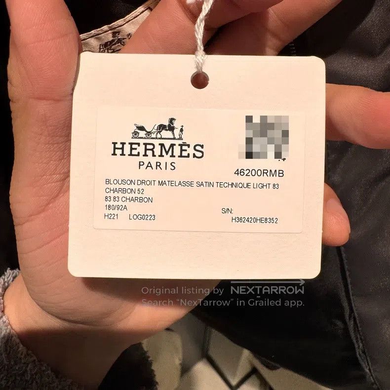 Hermes Hermes Charcoal grey cotton coat Size US L / EU 52-54 / 3 - 4 Thumbnail