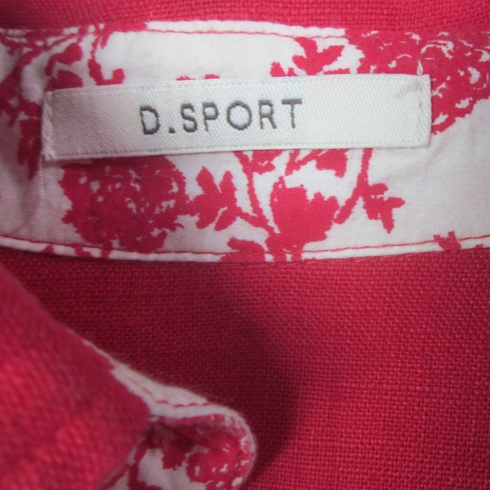 Other D. Sport Red Linen Dress Size 10 US Size M / US 6-8 / IT 42-44 - 2 Thumbnail