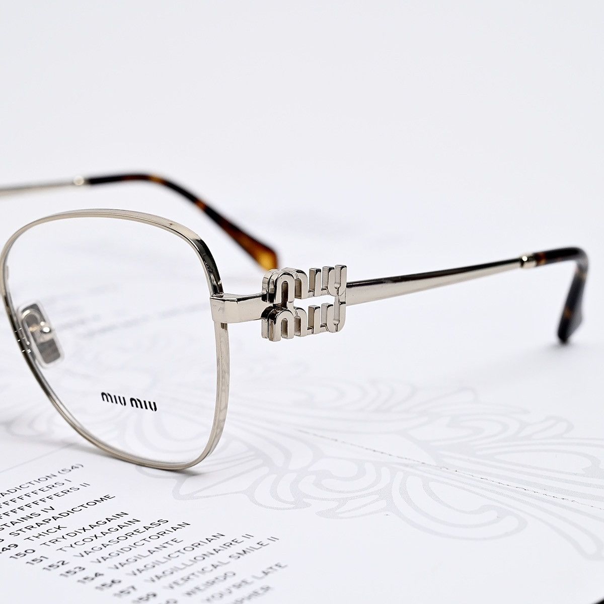 Miu Miu MIU MIU 0MU 50XV GLASSES Size ONE SIZE - 3 Thumbnail