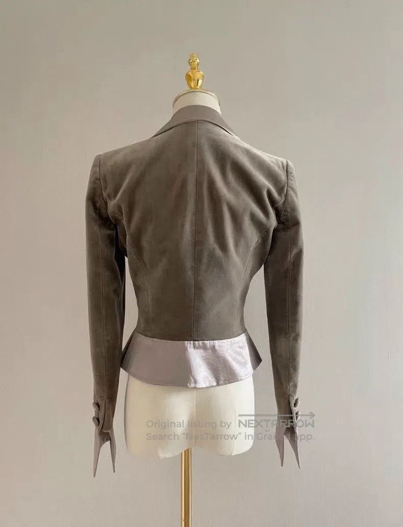 Valentino Valentino Grey velvet jacket Size S / US 4 / IT 40 - 2 Thumbnail