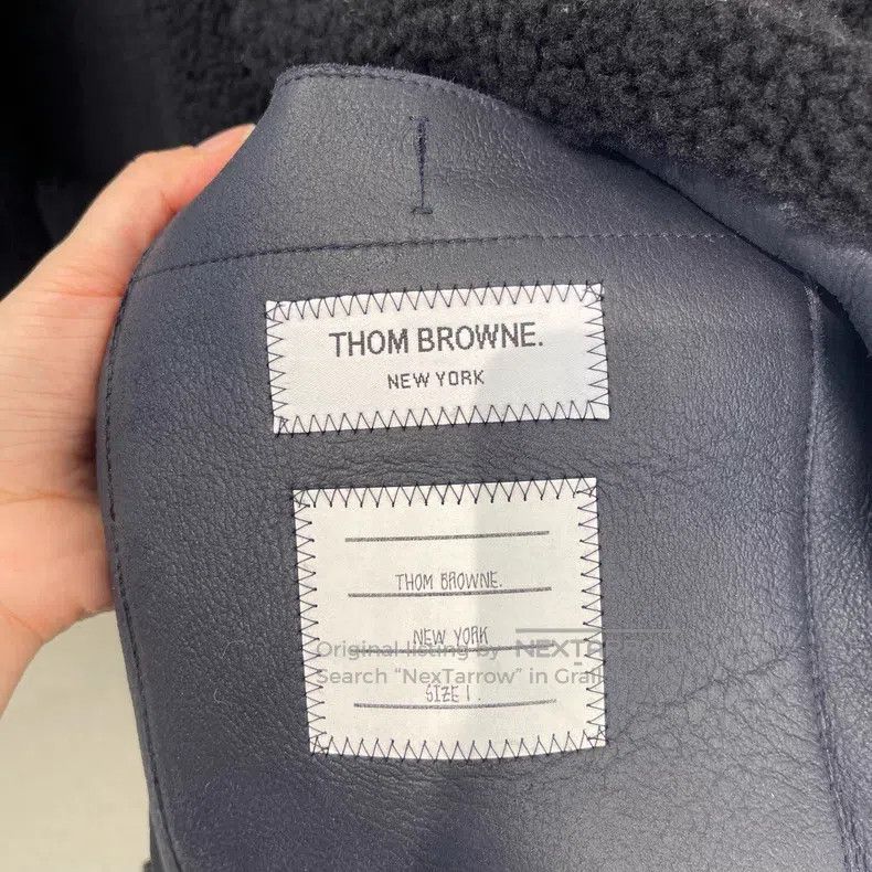 Thom Browne Thom Browne Classic four stripes fur coat Size US S / EU 44-46 / 1 - 3 Thumbnail