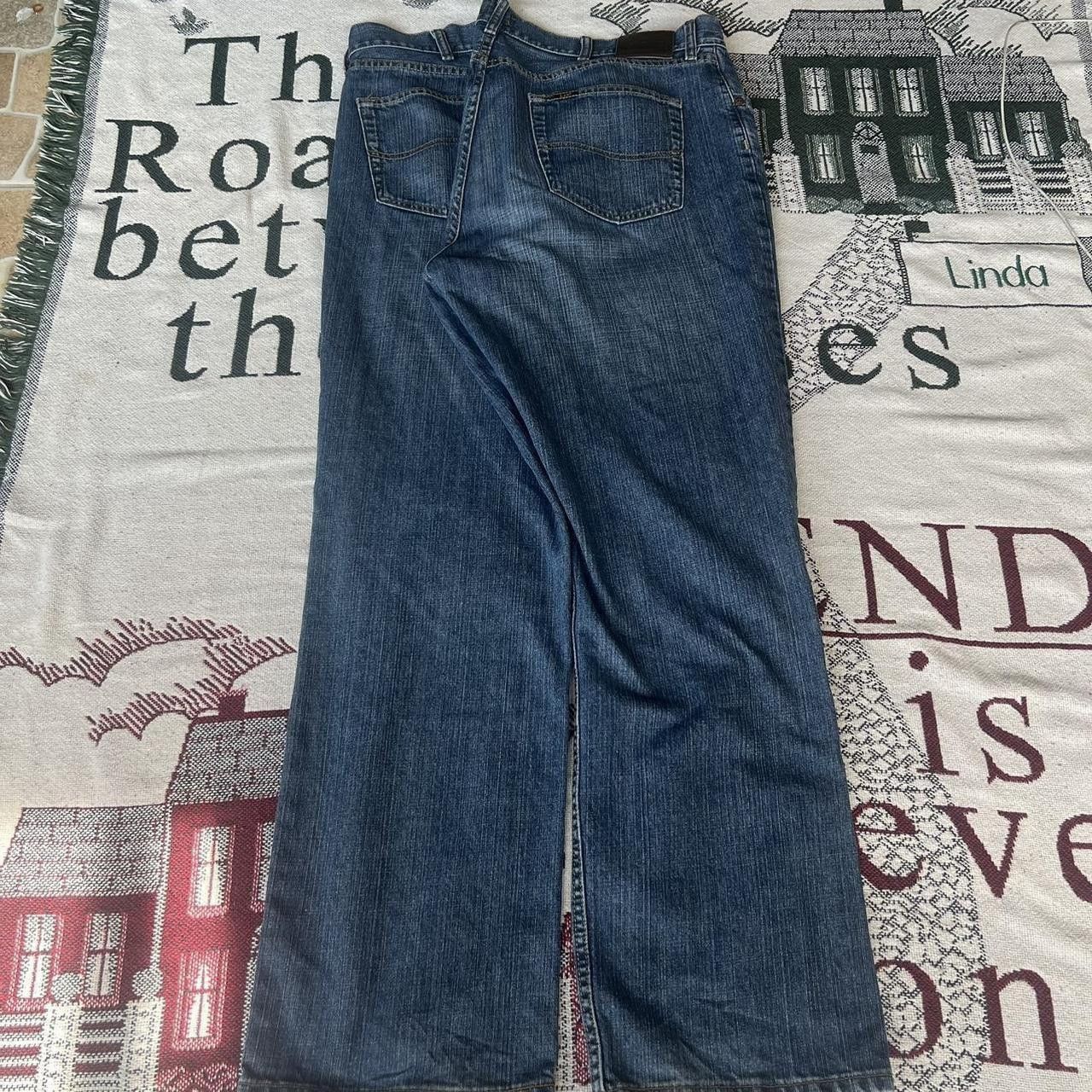 Lee × Vintage Vintage Y2K Super Baggy Dark Wash Workwear denim Jeans Size US 38 / EU 54 - 4 Thumbnail