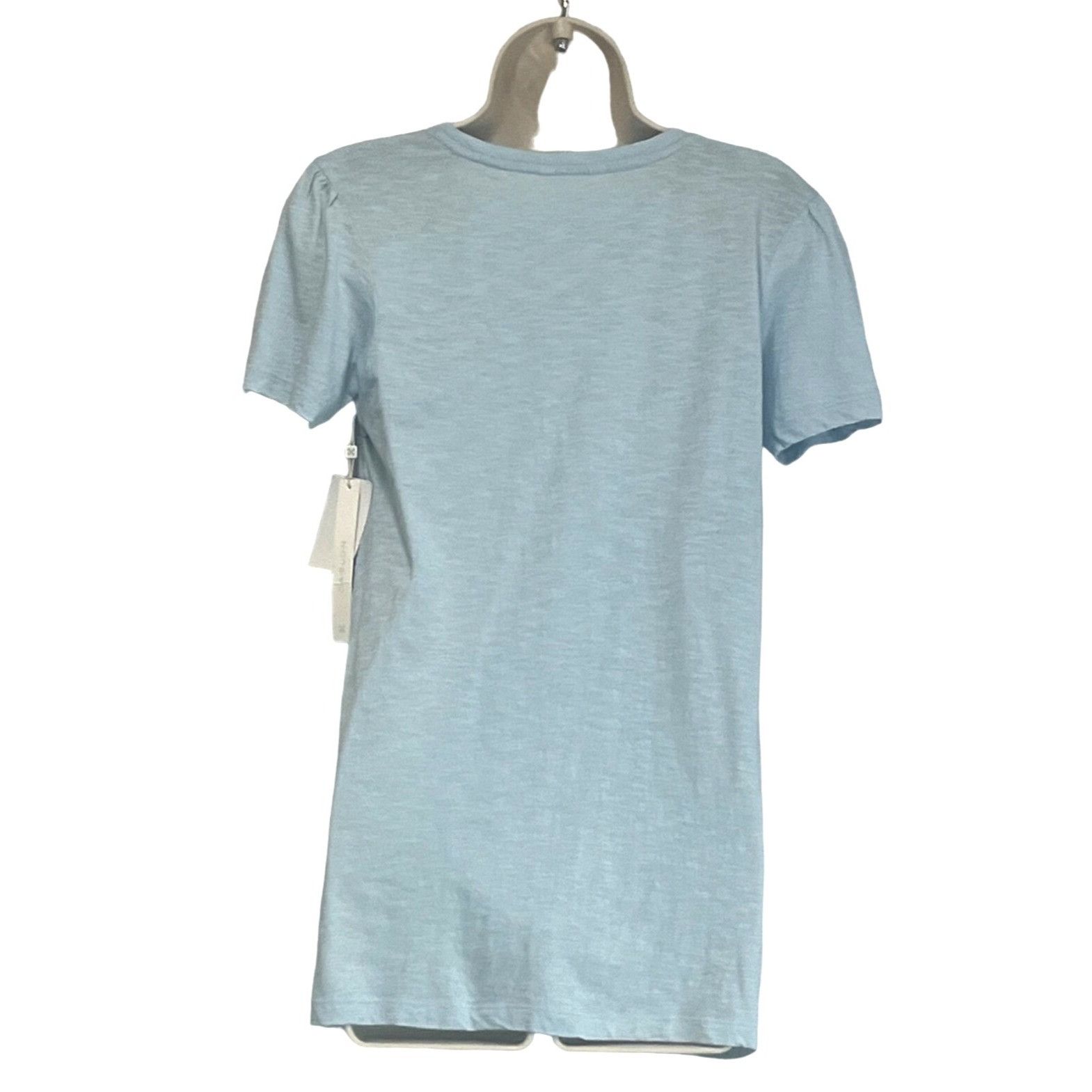 Other Caslon Embroidered Yoke Tee in Blue Falls, Sz. XXS Size XXS / US 00 / IT 34 - 5 Thumbnail