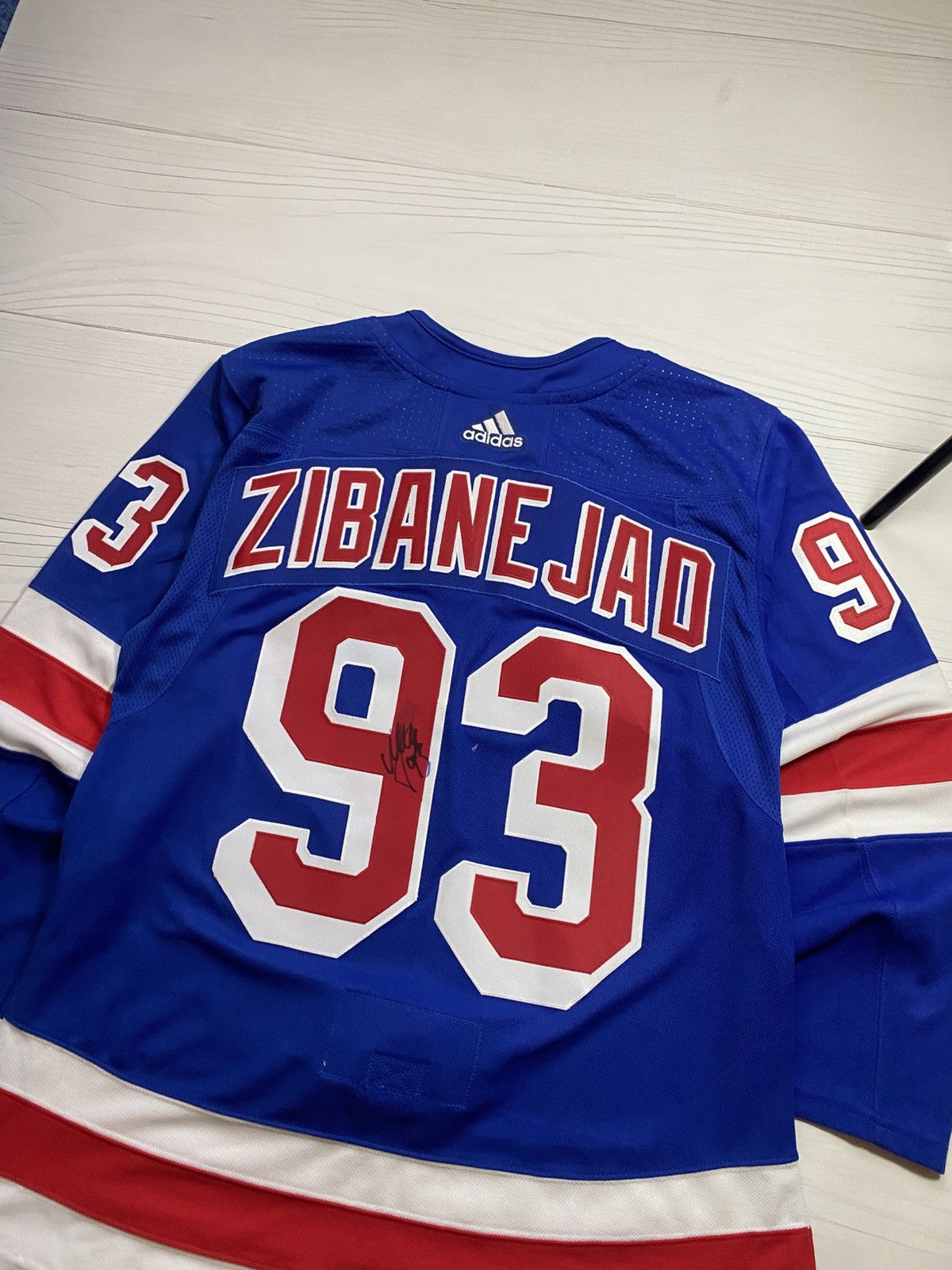 Adidas Adidas New York Rangers signed #93 Zibanejad NHL jersey Size US M / EU 48-50 / 2 - 21 Thumbnail