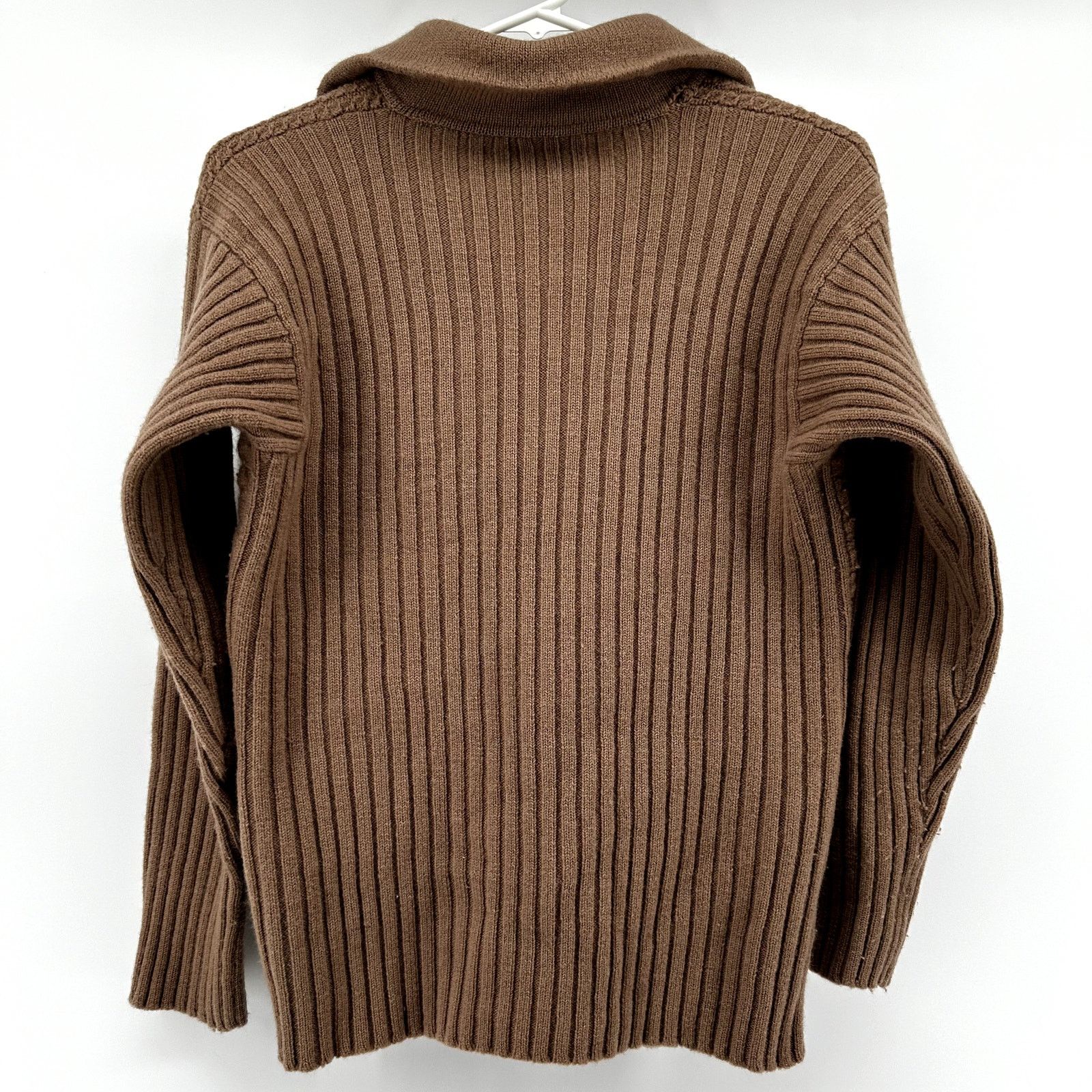 Yves Saint Laurent VTG Yves Saint Laurent Wool Sweater 90s Cable Knit Brown L Size L / US 10 / IT 46 - 5 Thumbnail