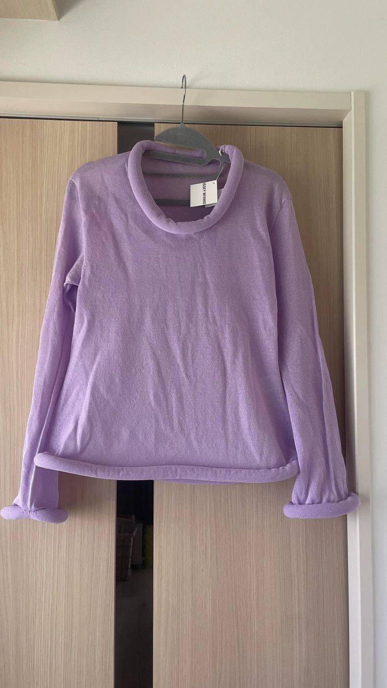 Issey Miyake Issey Miyake size:2 Purple lotus root long-sleeved top Size M / US 6-8 / IT 42-44 - 2 Thumbnail