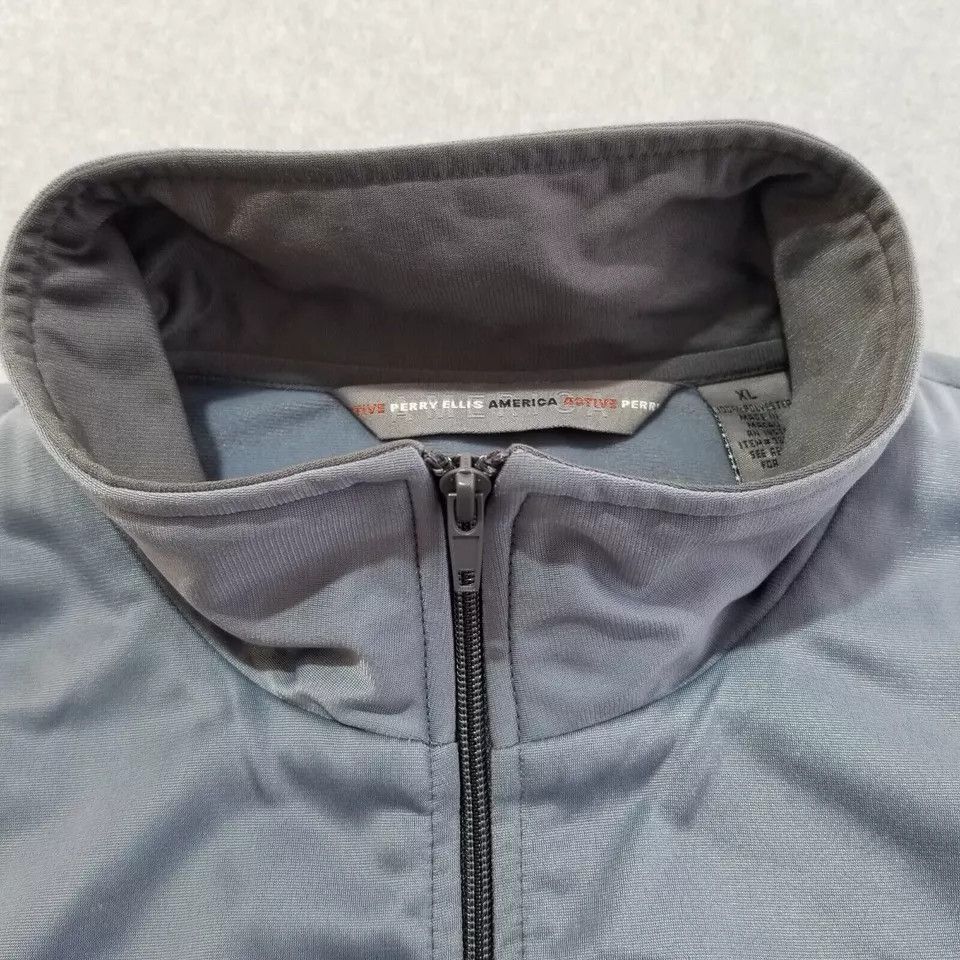 Perry Ellis Perry Ellis Track Jacket Mens XL Gray America Activewear Size US XL / EU 56 / 4 - 4 Thumbnail