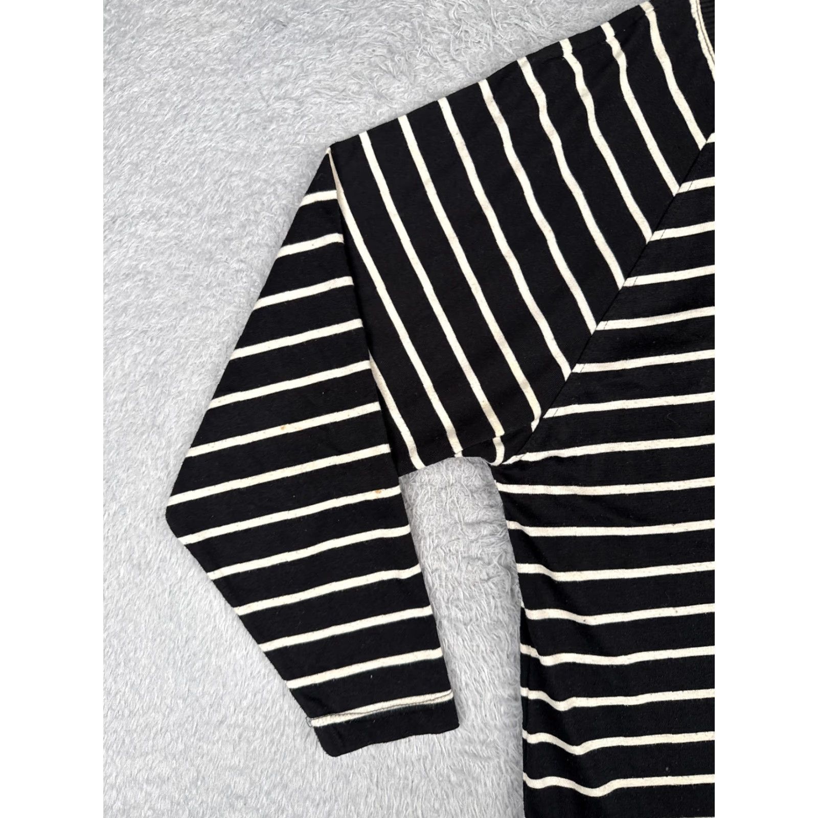 Vintage Unbranded Men's Polo Shirt Small Black Striped Cotton Long Sleeve Activewear Casual Sports Size US S / EU 44-46 / 1 - 3 Thumbnail