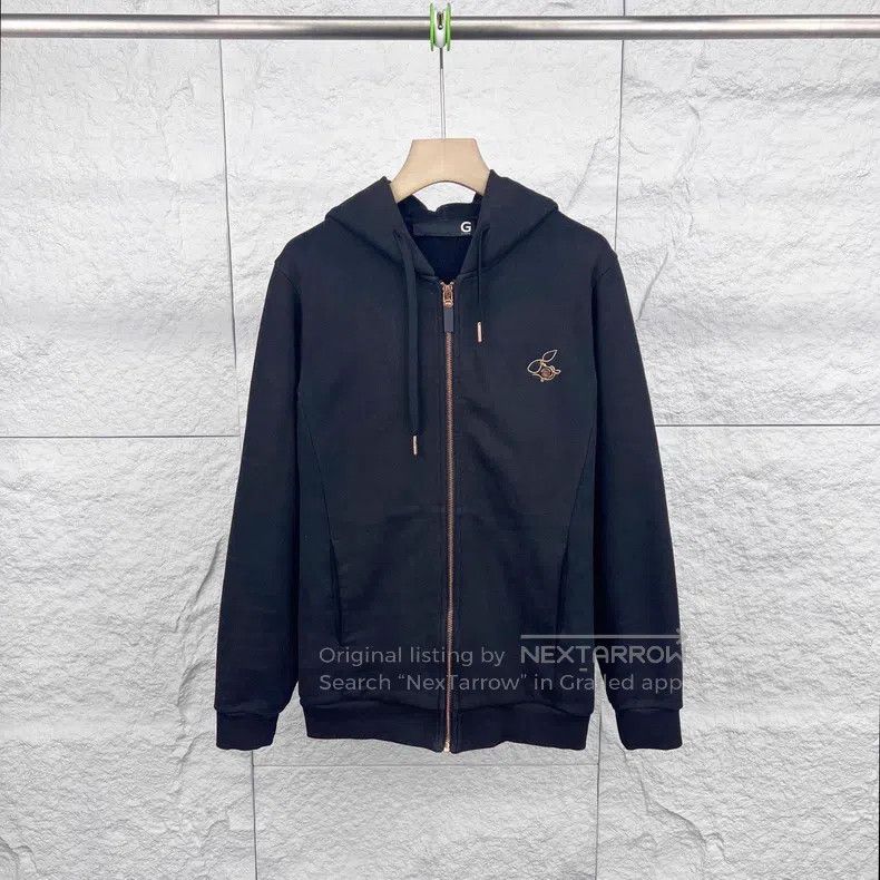 Givenchy Givenchy Black Drawstring Hooded Zip-up Sweatshirt Size US XS / EU 42 / 0 - 1 Thumbnail