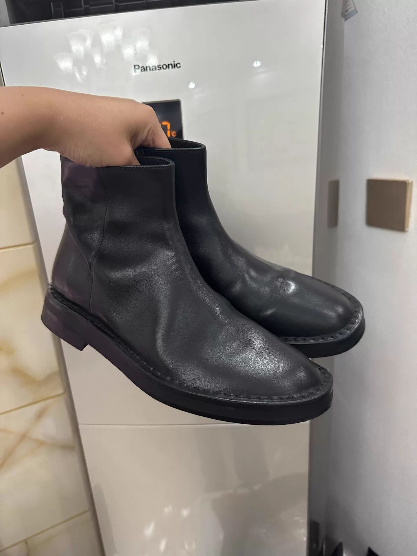 Ann Demeulemeester Ann Demeulemeester short boots 38 slim leather 9/10 Size US 7.5 / IT 37.5 - 4 Thumbnail