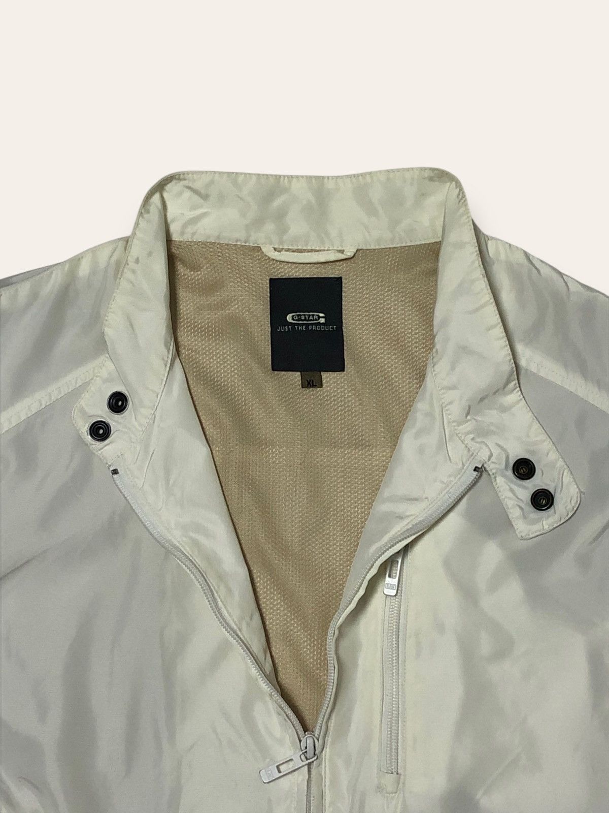G-Star Vintage G STAR Lightweight White Windbreaker Jacket Y2K Size US L / EU 52-54 / 3 - 9 Thumbnail