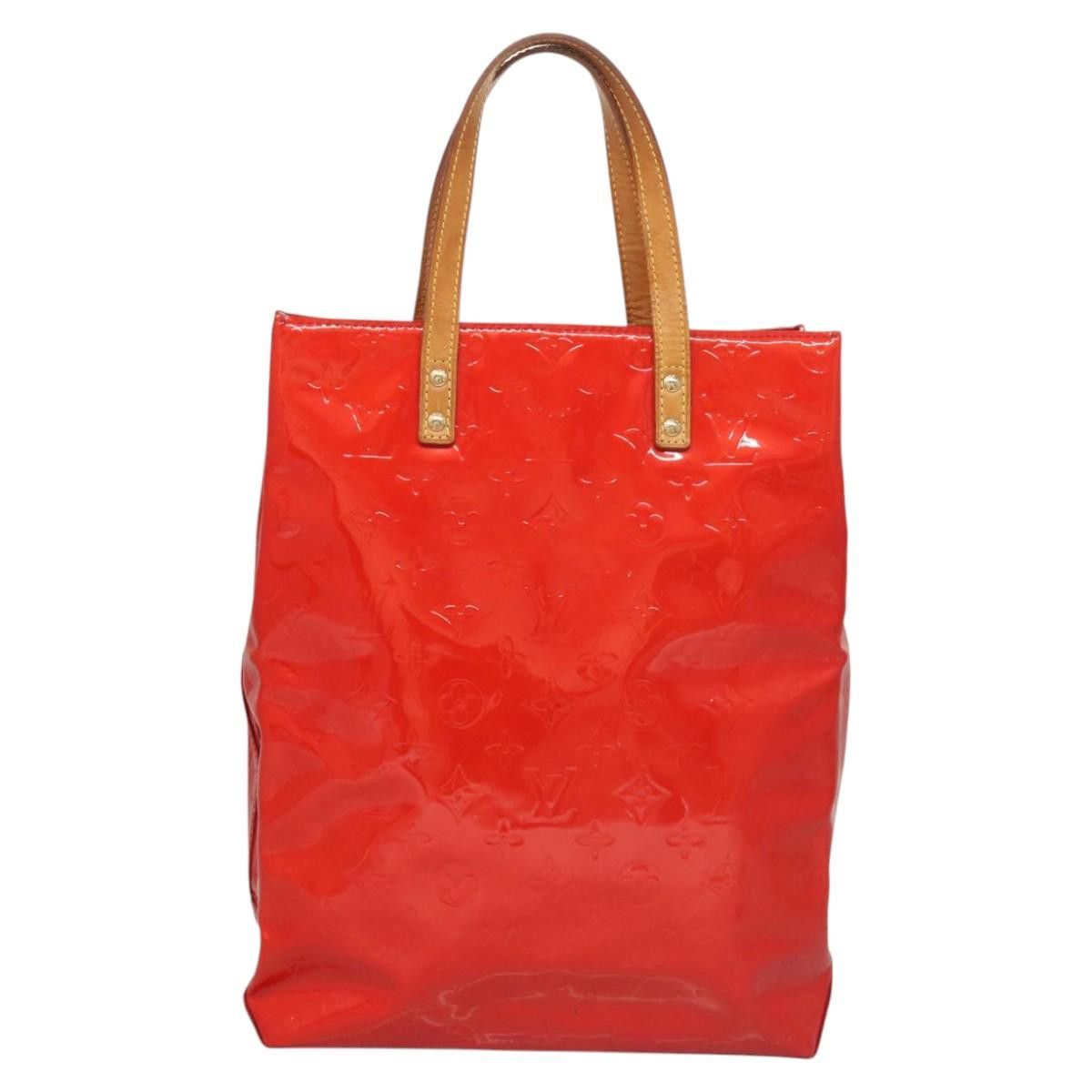 Louis Vuitton LOUIS VUITTON Monogram Vernis Reade MM Hand Bag Red Rouge Size ONE SIZE - 2 Thumbnail