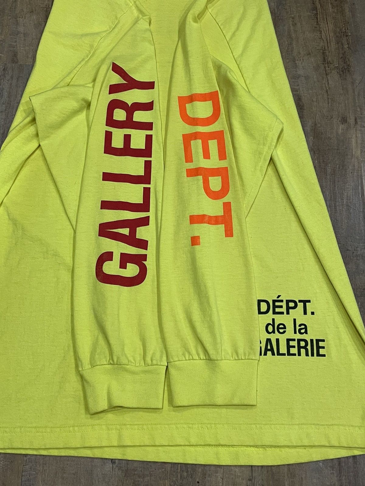 Gallery Dept. RARE Gallery Dept Construction L/S Tee Neon Souvenir Logo Size US L / EU 52-54 / 3 - 8 Thumbnail
