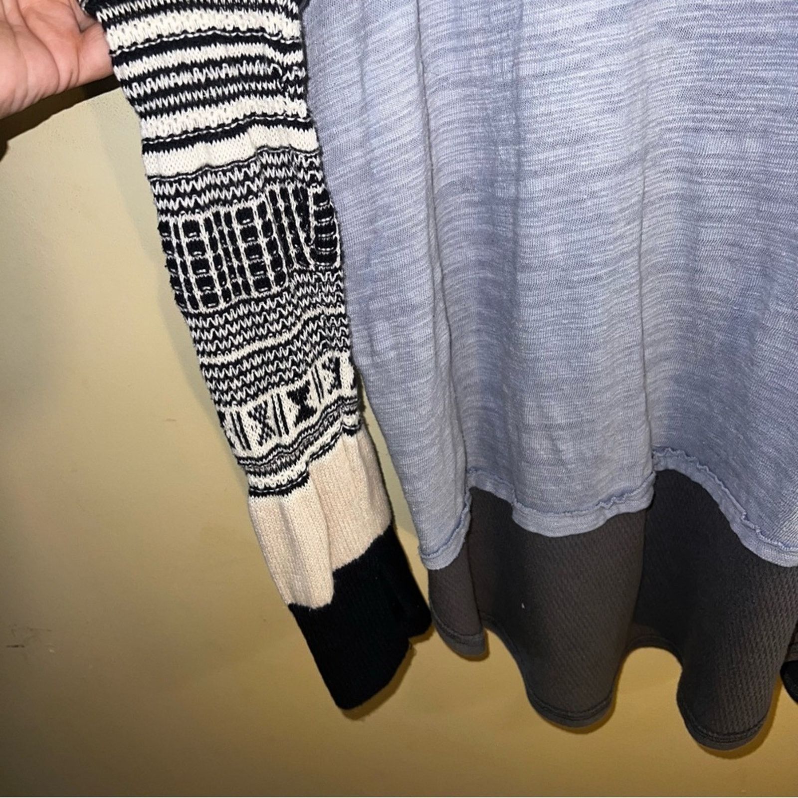 Free People WE THE FREE oversized knit mix crewneck M shabbychic Size L / US 10 / IT 46 - 4 Thumbnail