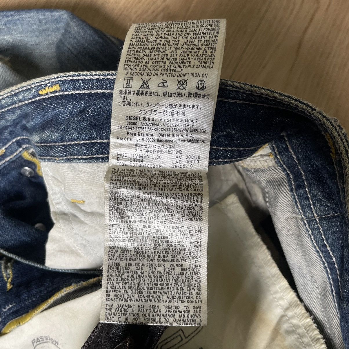 Diesel Vintage Diesel Distressed Straight Cut Faded Mud Wash Denim Size US 32 / EU 48 - 12 Thumbnail