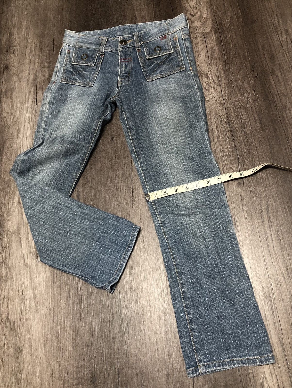 Japanese Brand × Vintage Japanese Brand Denim Bush Pant Design Size 28" / US 6 / IT 42 - 6 Thumbnail