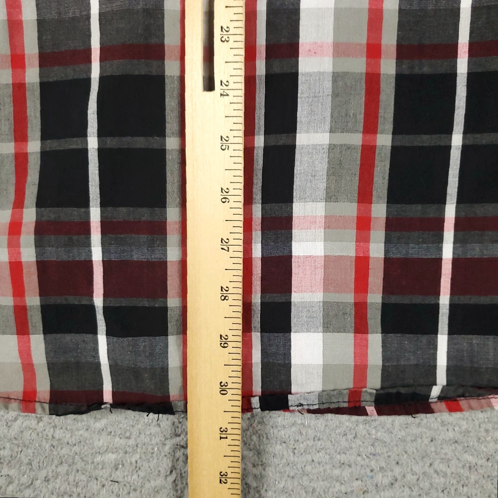 Coogi COOGI Button-Up Shirt Men 3X Red Plaid Long Sleeve Casual Button-Down Cotton Big & Tall Mens Shirt Size US XXL / EU 58 / 5 - 4 Thumbnail