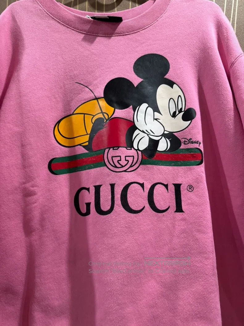 Gucci Gucci Pink Disney Mickey co-branded sweatshirt Size S / US 4 / IT 40 - 2 Thumbnail
