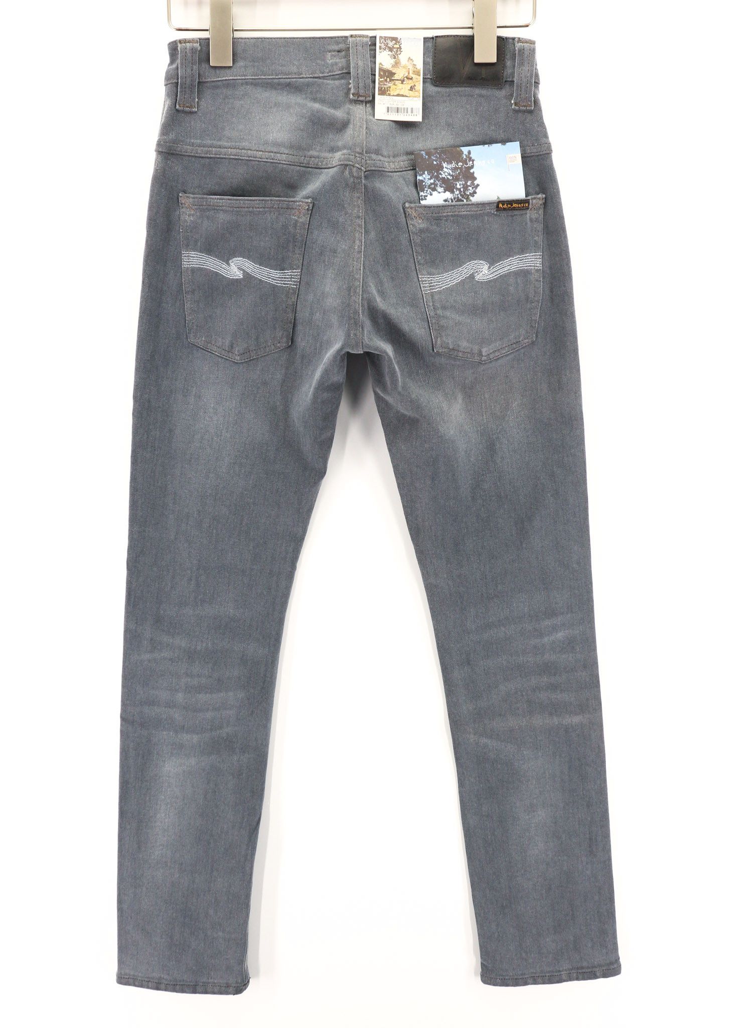 Nudie Jeans THIN FINN W28/L32 Slim Grey Cotton Stretch Jeans 80628 Size US 28 / EU 44 - 2 Thumbnail