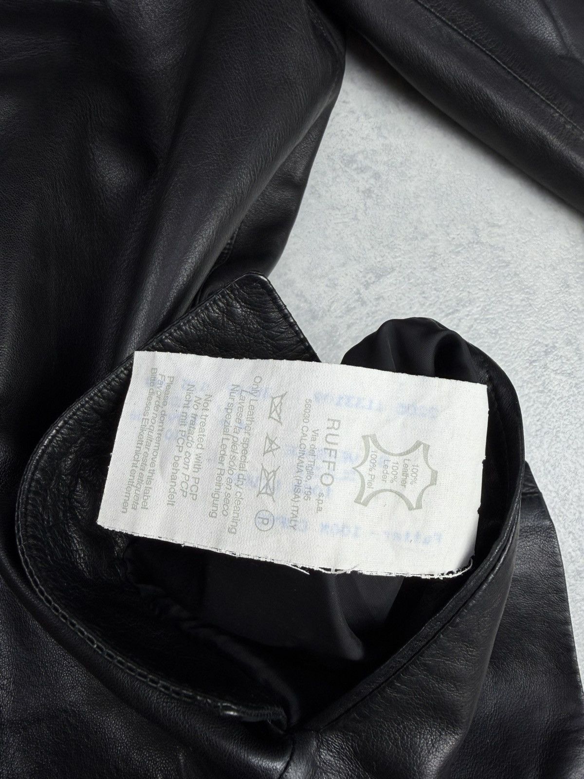 Versace Vintage Gianni Versace Black Leather Blazer Jacket Size 56 Size US XL / EU 56 / 4 - 11 Thumbnail