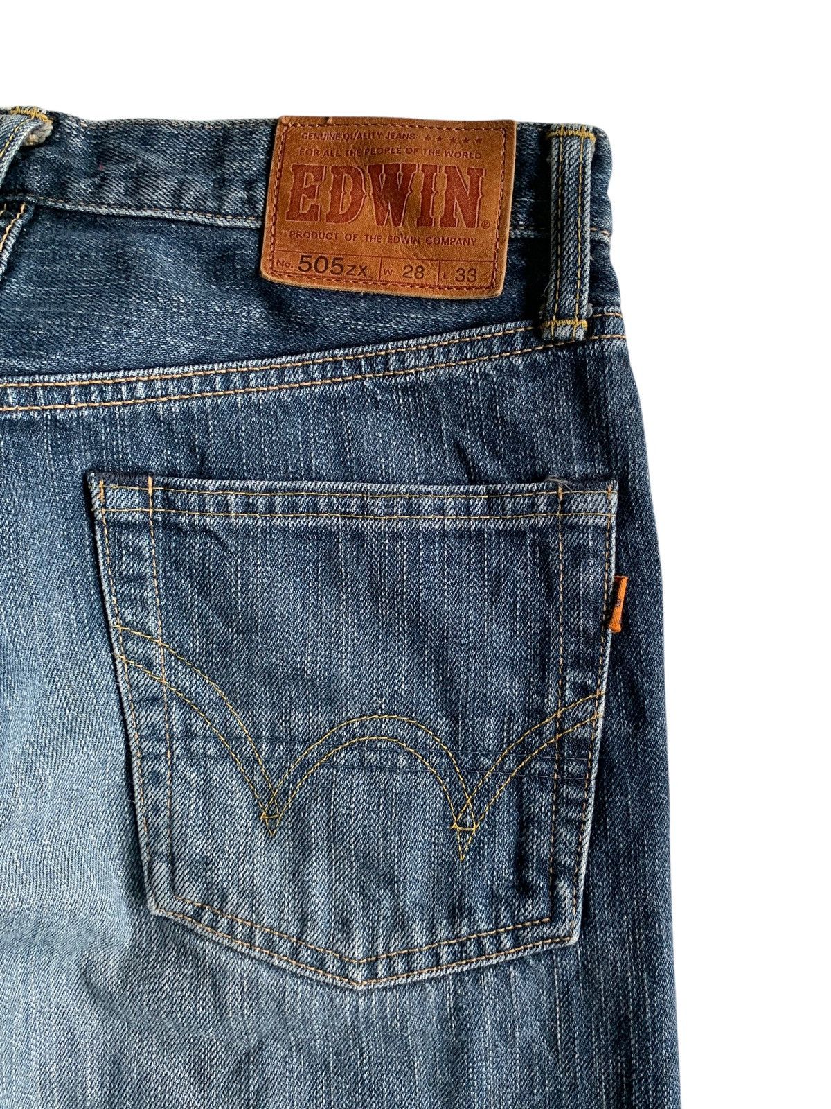Kapital EDWIN 505ZX SELVEDGE FADED&RUSTY DISTRESSED DENIM Size US 28 / EU 44 - 11 Thumbnail