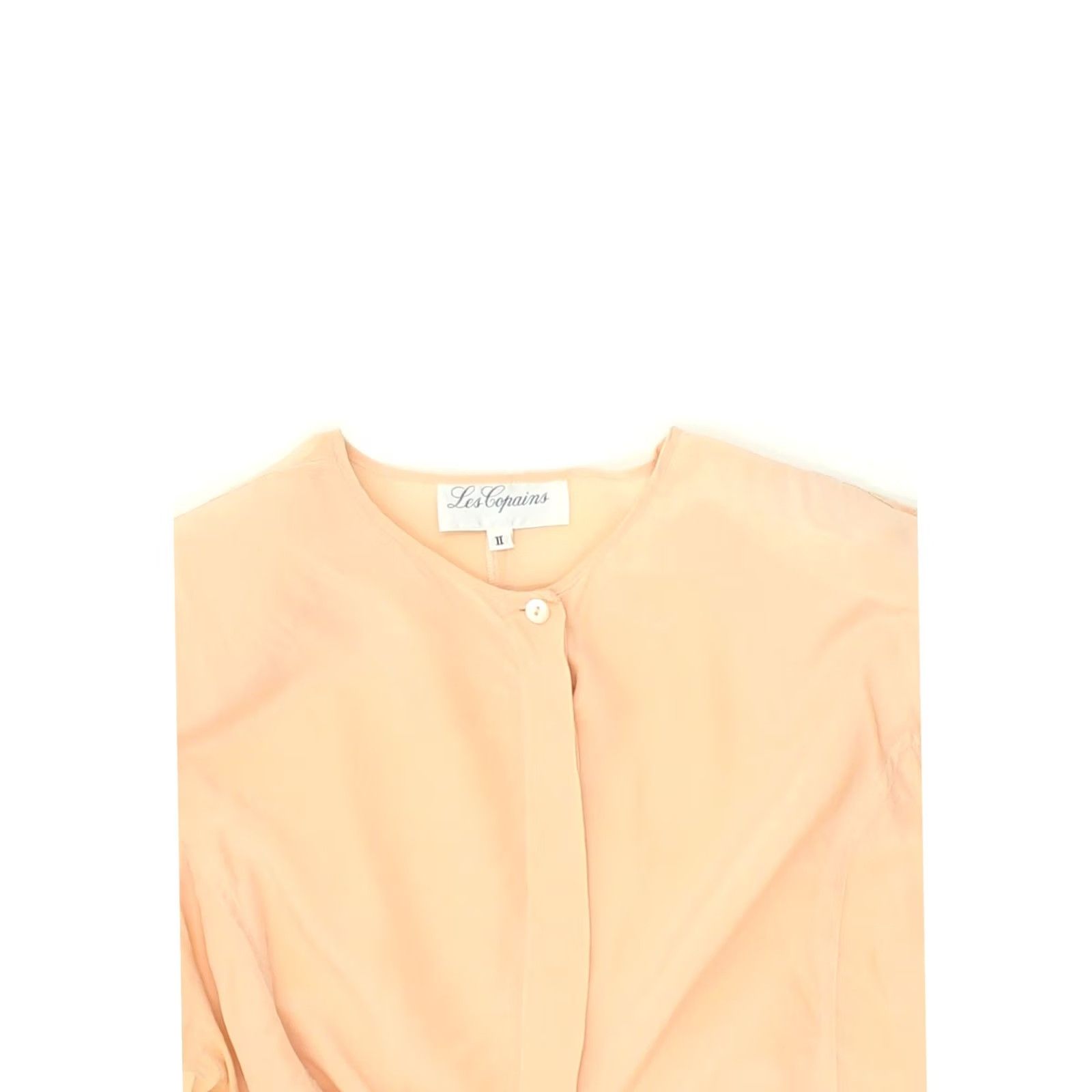 Les Copains LES COPAINS Womens Shirt Blouse Large Beige AW06 UK 14 Size L / US 10 / IT 46 - 4 Thumbnail