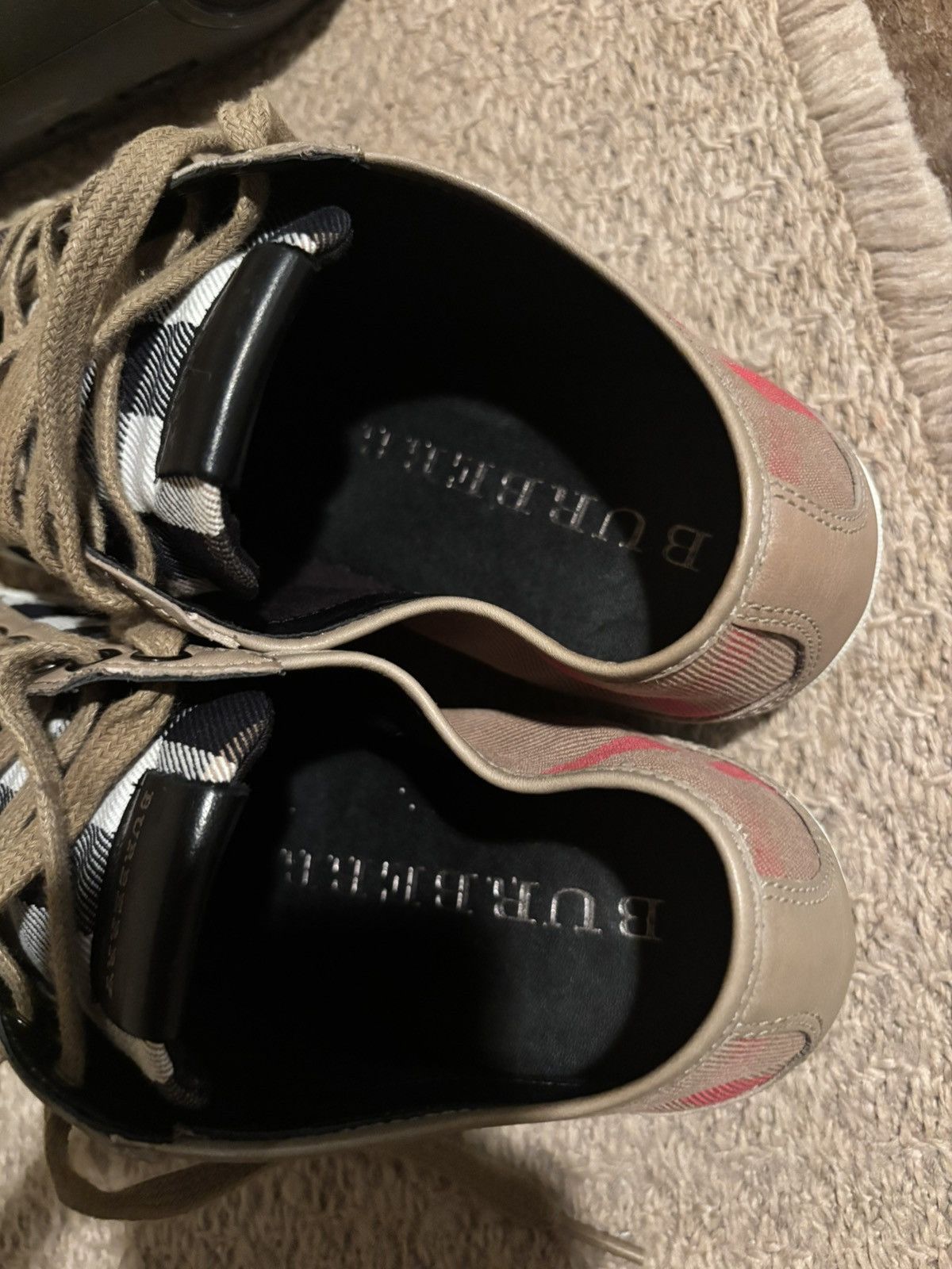 Burberry Vintage Housecheck Low Top Vulcanized Sneaker Size US 7.5 / IT 37.5 - 9 Thumbnail
