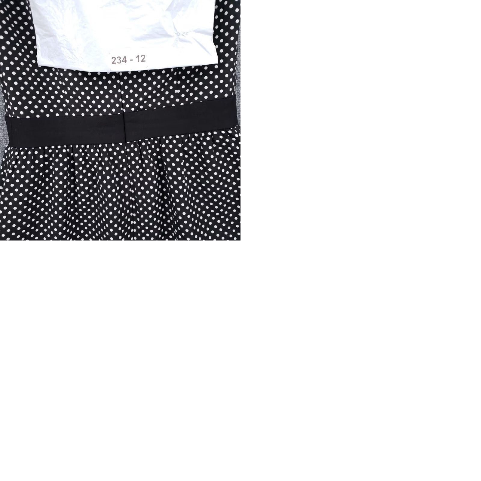 Vintage Tegan Dress Womens Mini Black Polka Dot Sleeveless V-Neck Zip Back Lined Size 6/M Size M / US 6-8 / IT 42-44 - 9 Thumbnail