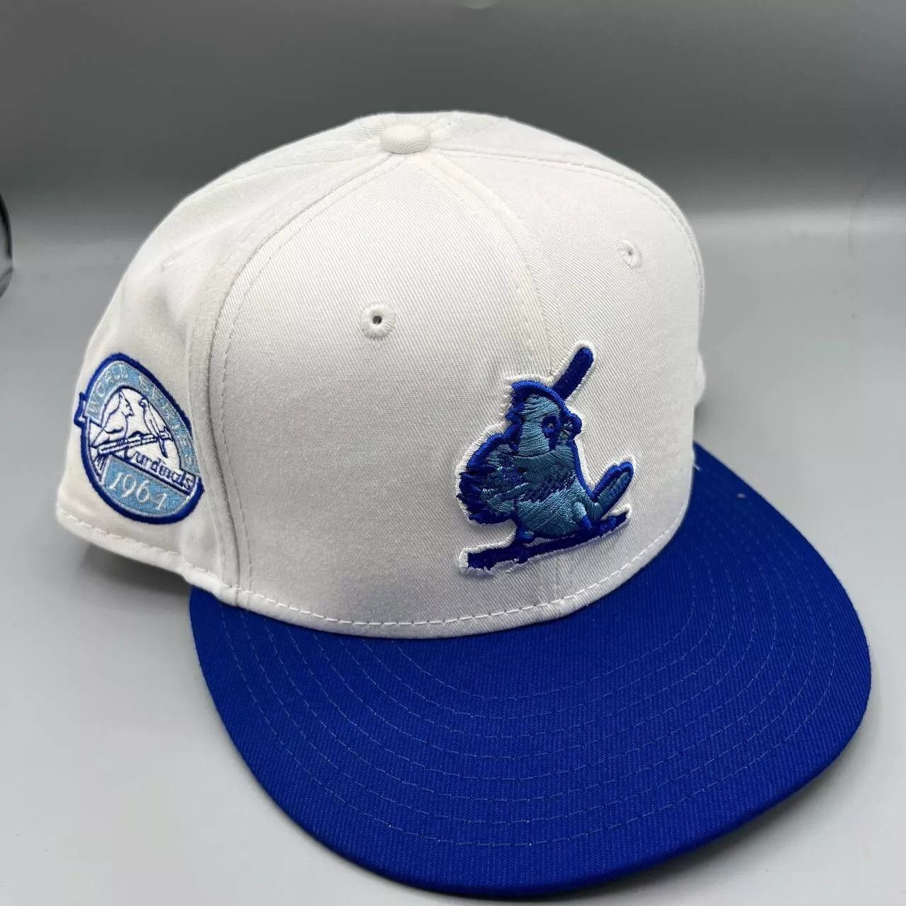 New Era St. Louis Cardinals Hat Men 7 5/8 White Blue MLB Fitted Cap Size ONE SIZE - 1 Thumbnail
