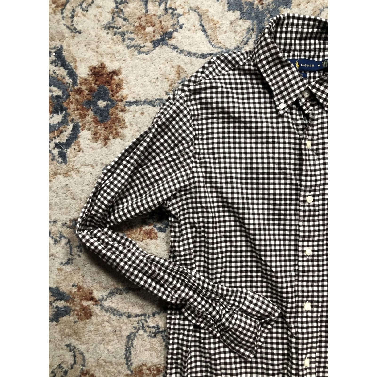 Ralph Lauren Ralph Lauren Shirt Mens Medium Black Check Button-Down Long Sleeve Pony Logo Size US M / EU 48-50 / 2 - 3 Thumbnail
